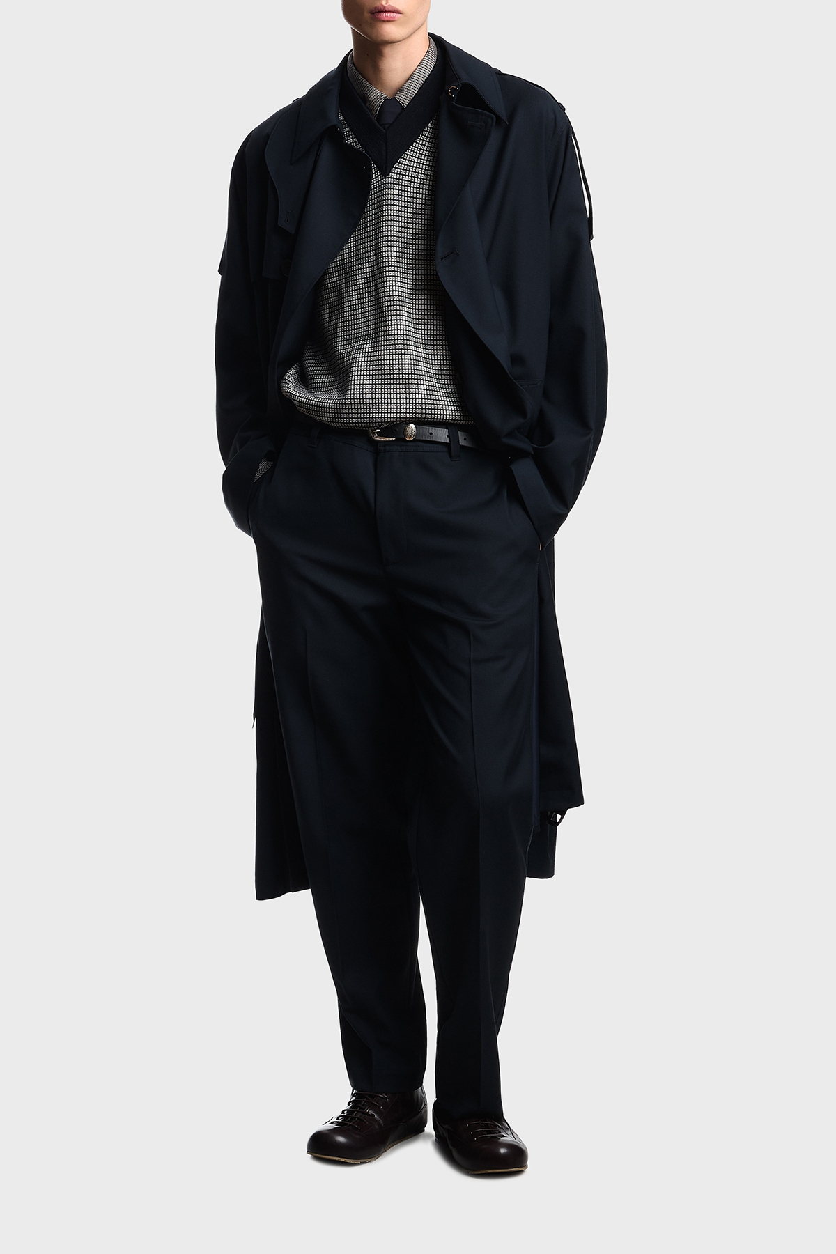 Emporio Armani Desenli Pamuk Karışımlı Regular Fit Uzun Kollu Erkek Gömlek EM005446 AF24857 F1158 BEJ