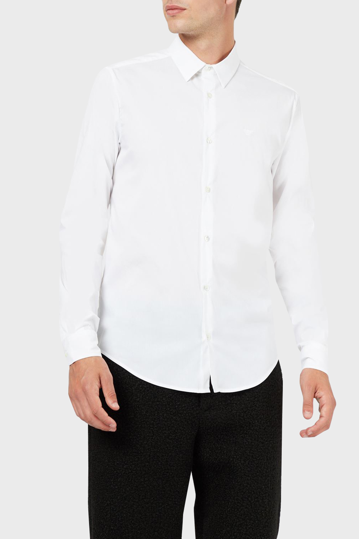 Emporio Armani Pamuklu Regular Fit Erkek Gömlek 8N1C09 1NI9Z 0100 BEYAZ