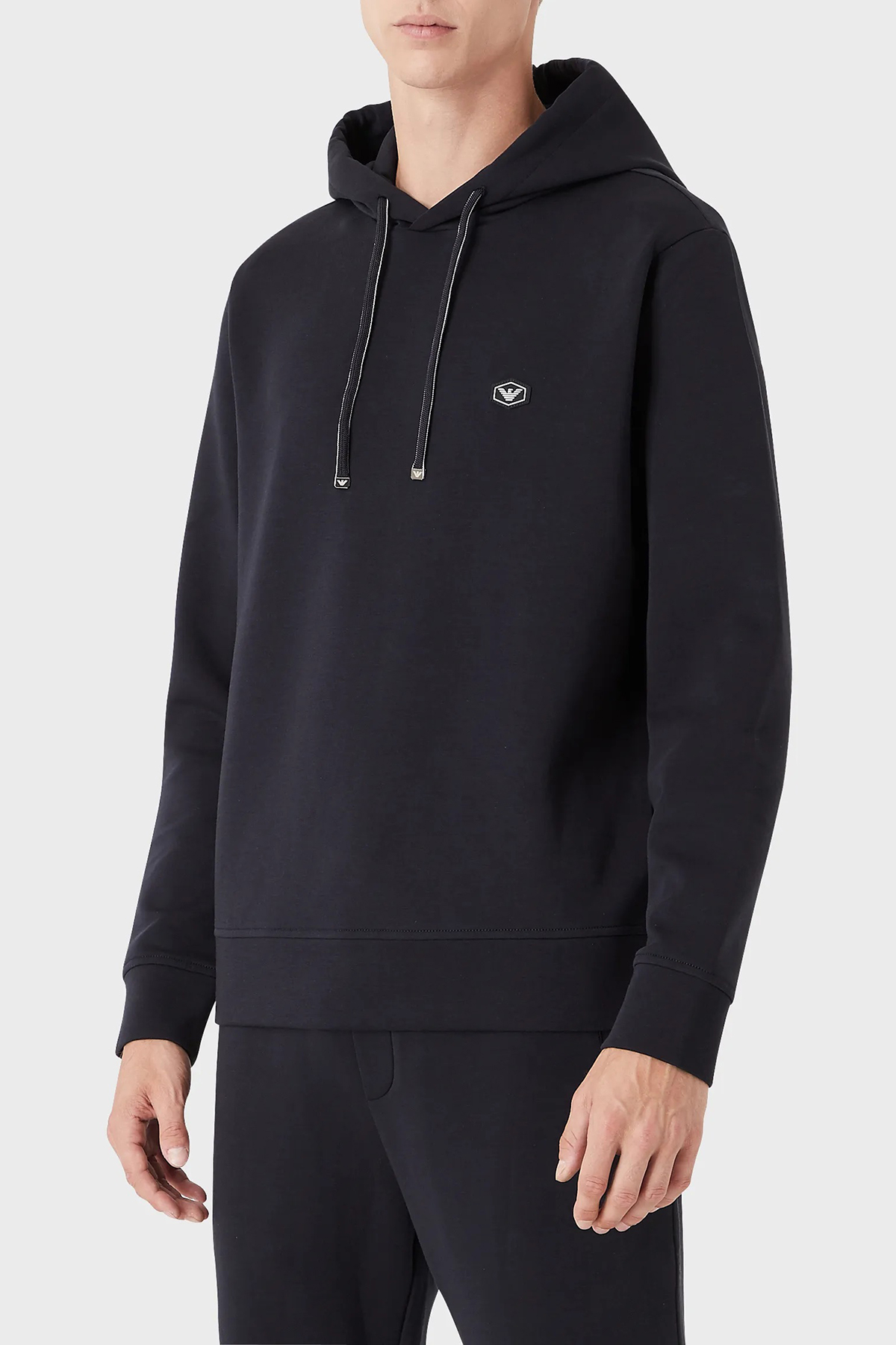 Emporio Armani Regular Fit Kapüşonlu Pamuklu Erkek Sweat 8N1MD0 1JHSZ 0920 LACİVERT