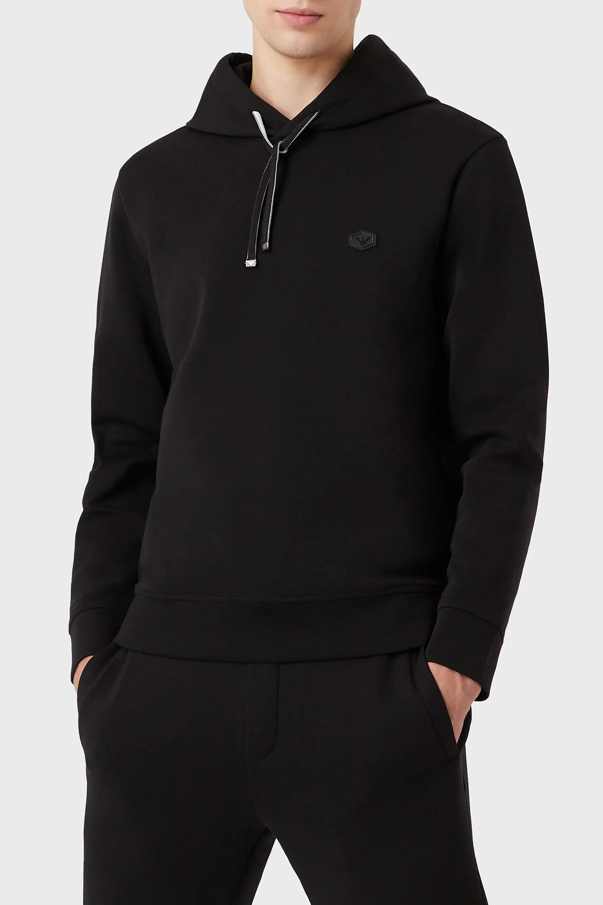Emporio Armani Regular Fit Kapüşonlu Pamuklu Erkek Sweat 8N1MD0 1JHSZ 0999 SİYAH