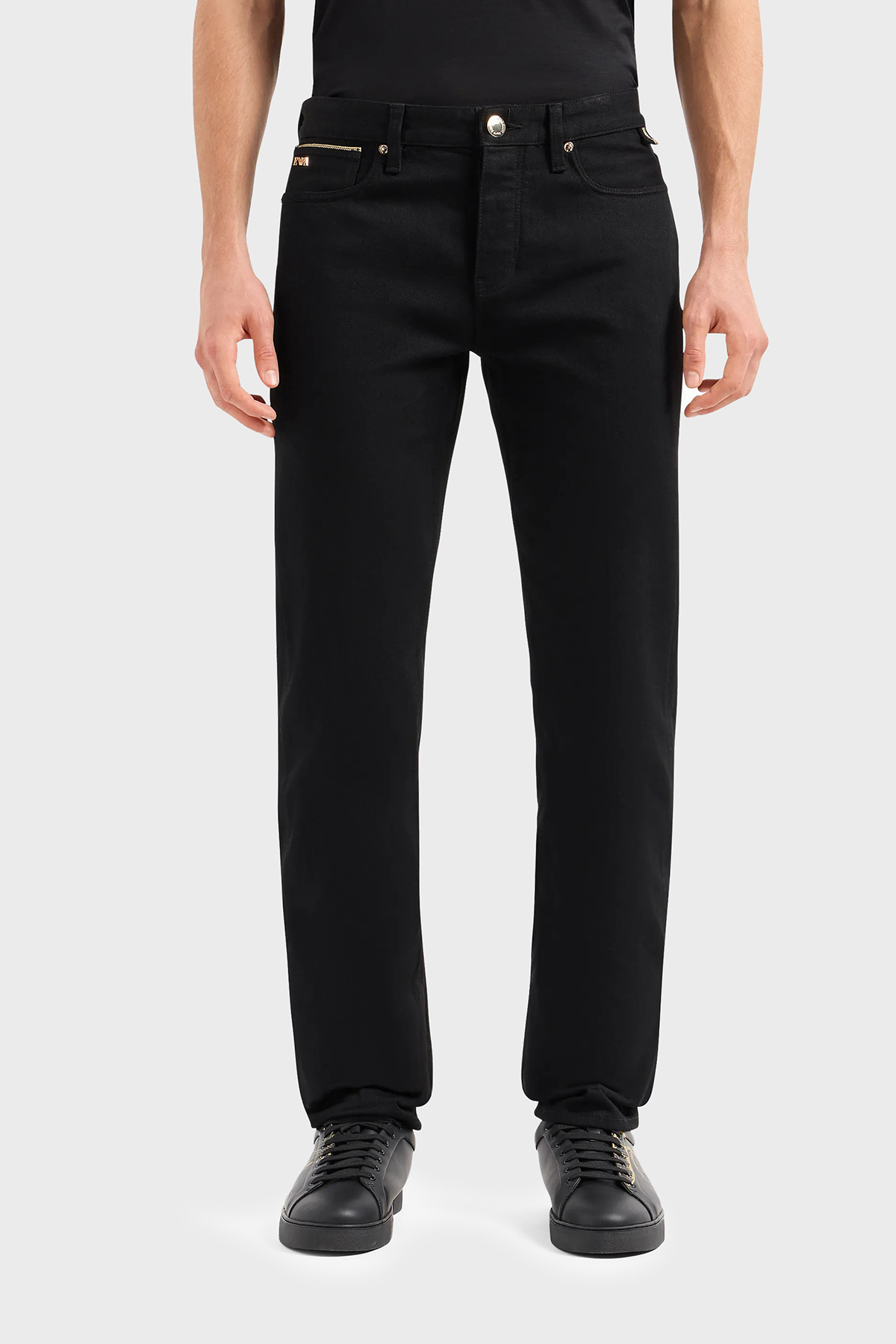 Emporio Armani J75 Pamuklu Düşük Bel Slim Fit Jeans Erkek Kot Pantolon EM000051 AF10073 MC002 SİYAH