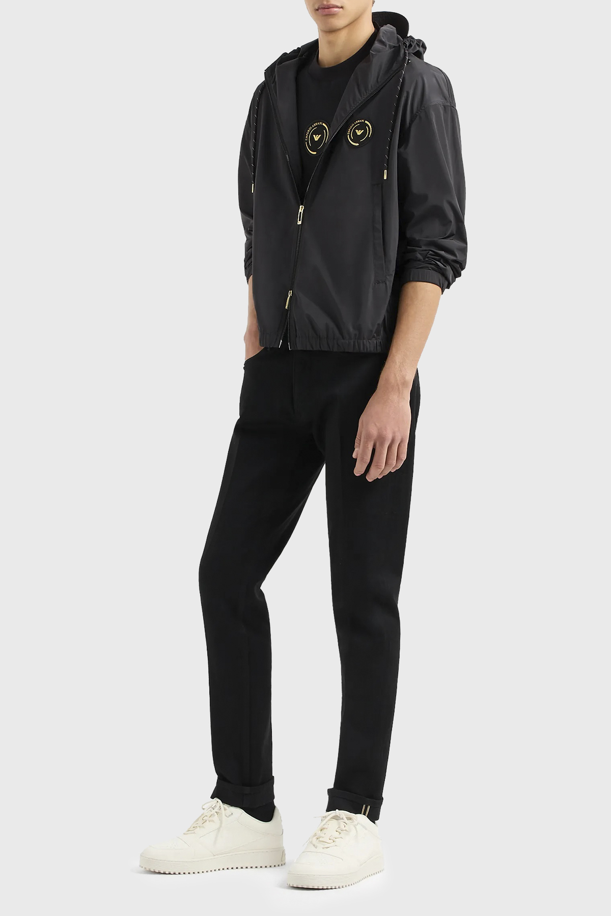 Emporio Armani J75 Slim Fit Normal Bel Düz Paça Jeans Erkek Kot Pantolon 3D1J75 1DQAZ 0005 SİYAH