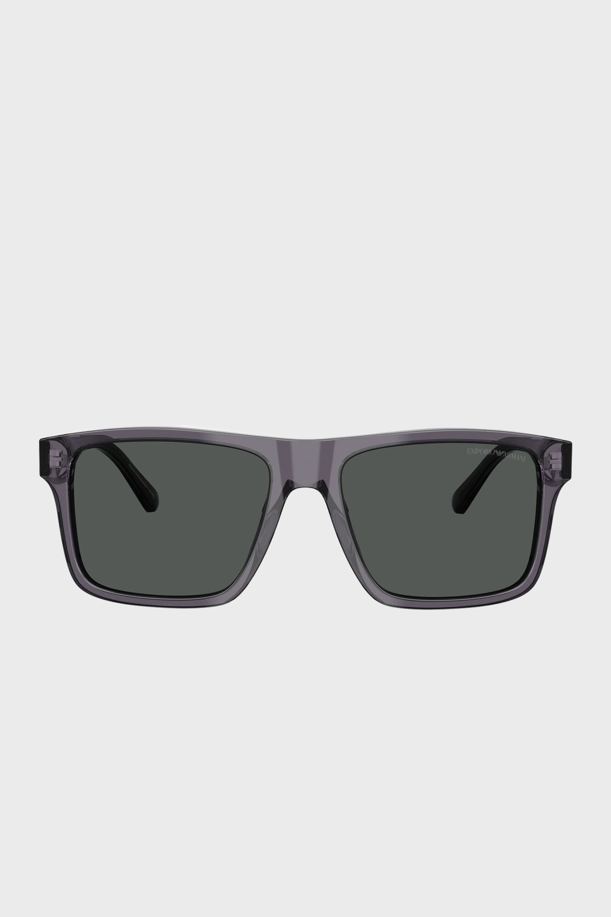 Emporio Armani Kare Güneş Erkek Gözlük 0EA4232 610687 57 Şeffaf Koyu Gri-Duman