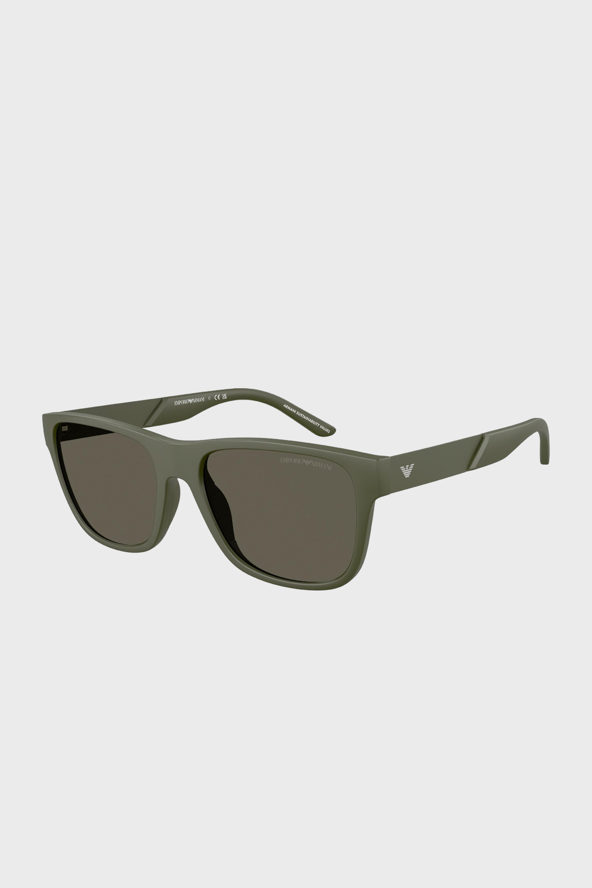Emporio Armani Kare Güneş Erkek Gözlük 0EA4243 618471 56 Mat Yeşil-Koyu Kahve