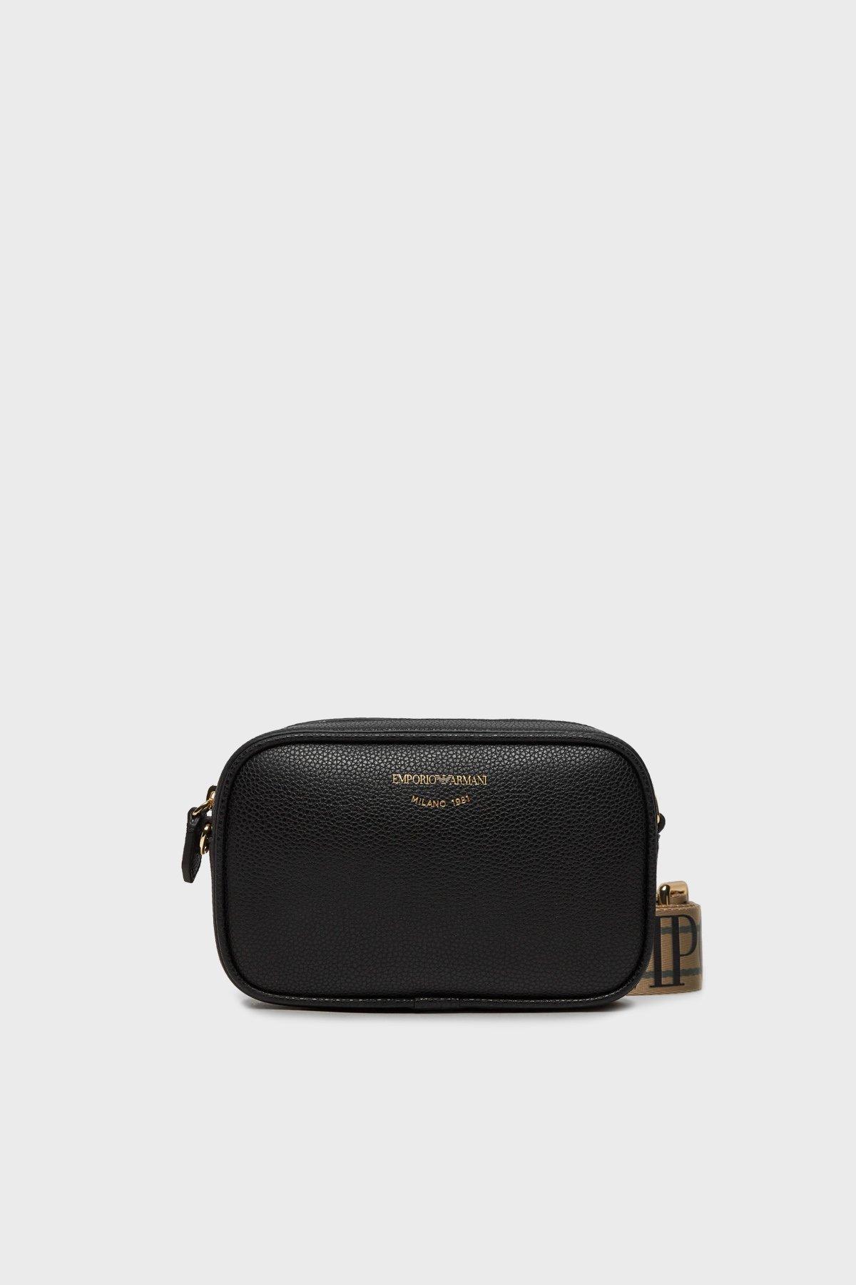 Emporio Armani Logolu Ayarlanabilir Askılı Kadın Çanta EW000537 AF12103 MC032 SİYAH-GÜMÜŞ
