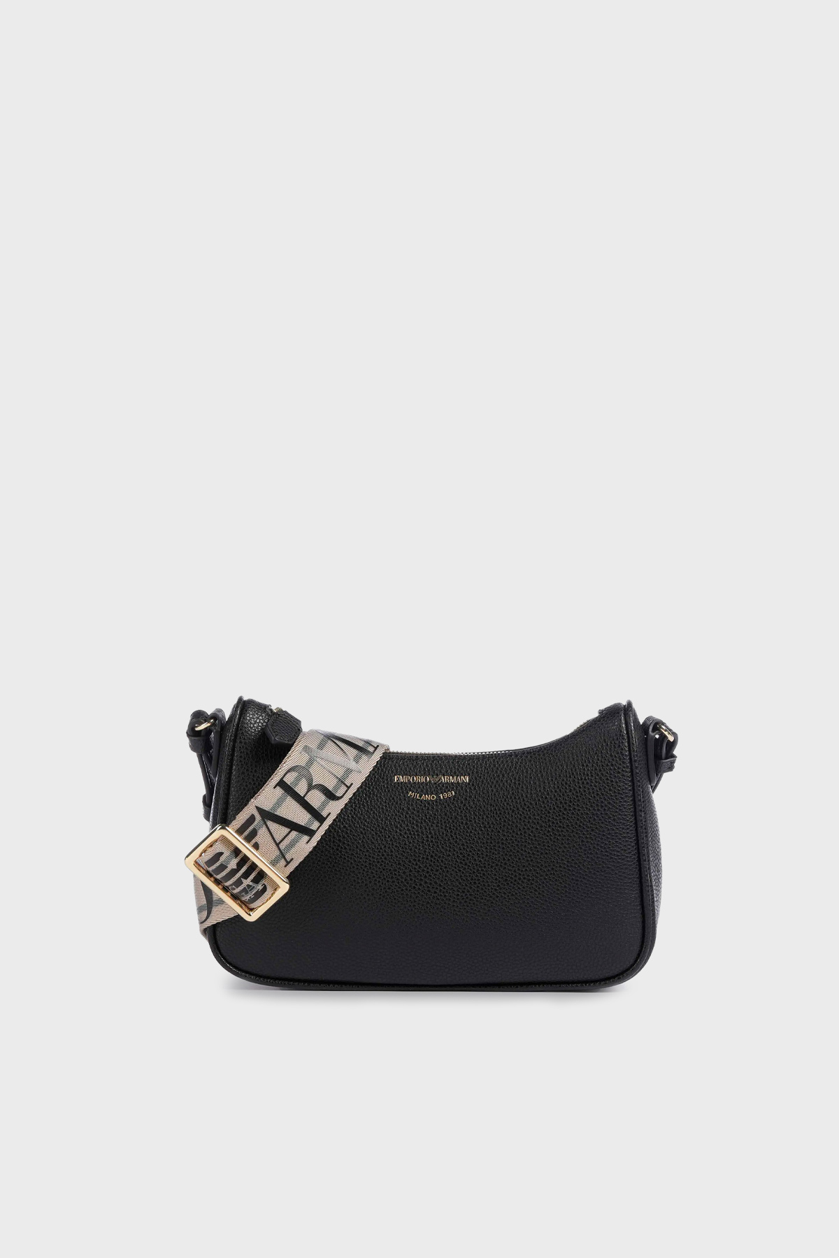 Emporio Armani Logolu Ayarlanabilir Askılı Kadın Çanta EW000539 AF12103 MC032 SİYAH-GÜMÜŞ