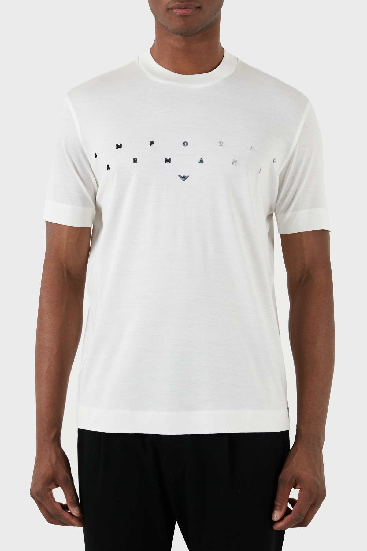 Emporio Armani Logolu Bisiklet Yaka Relaxed Fit Erkek T Shirt 3D1TA2 1JUVZ 01B2 EKRU