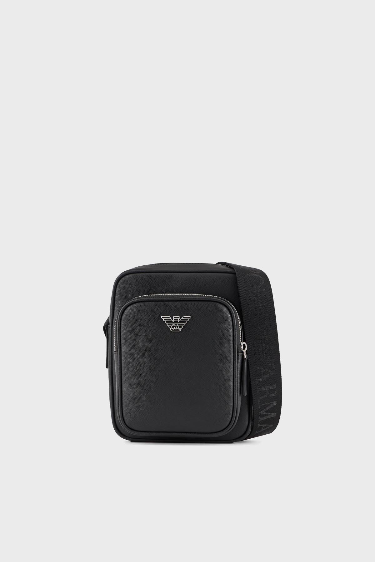 Emporio Armani Logolu Çapraz Askılı Erkek Çanta Y4M387 Y138E 81072 SİYAH
