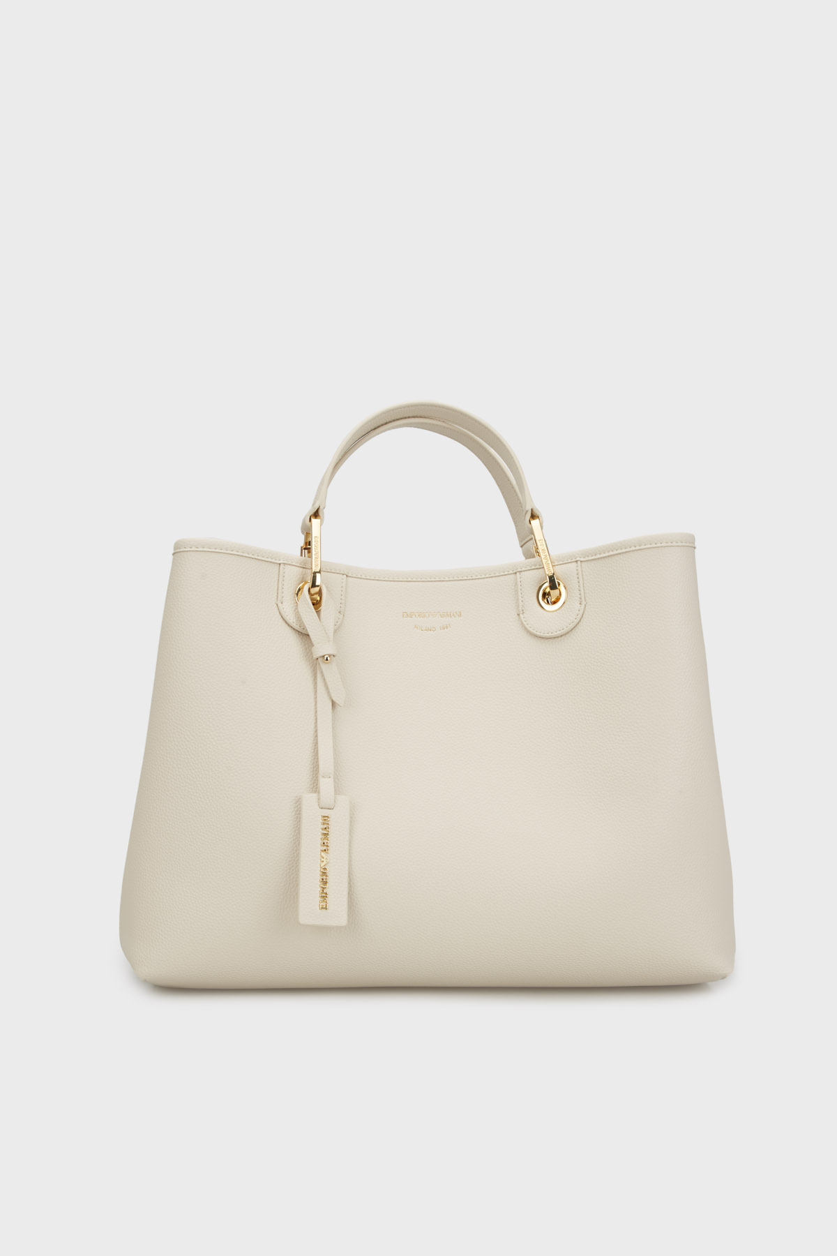 Emporio Armani Logolu Çıkarılabilir Askılı Kadın Çanta EW000360 AF12036 M1051 KREM