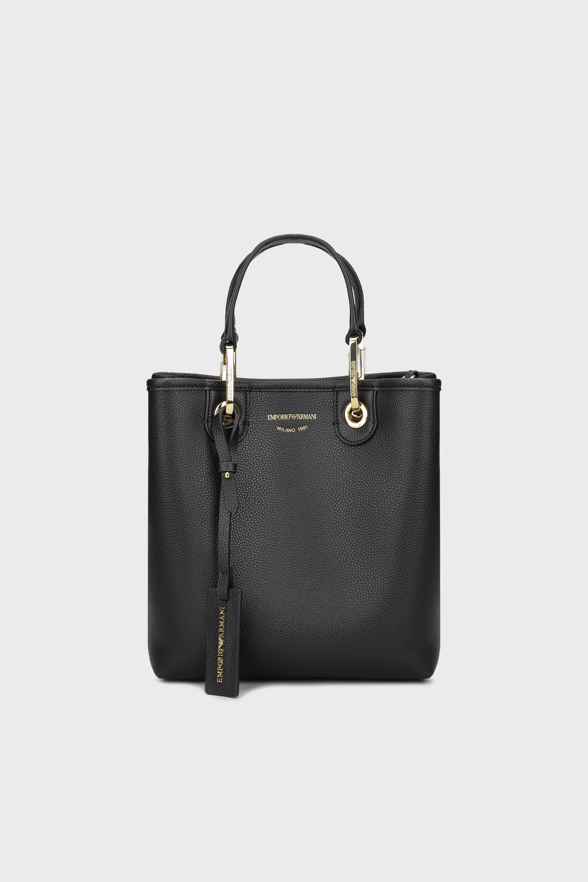 Emporio Armani Logolu Çıkarılabilir Askılı Bayan Çanta EW000362 AF12103 MC032 SİYAH-GÜMÜŞ