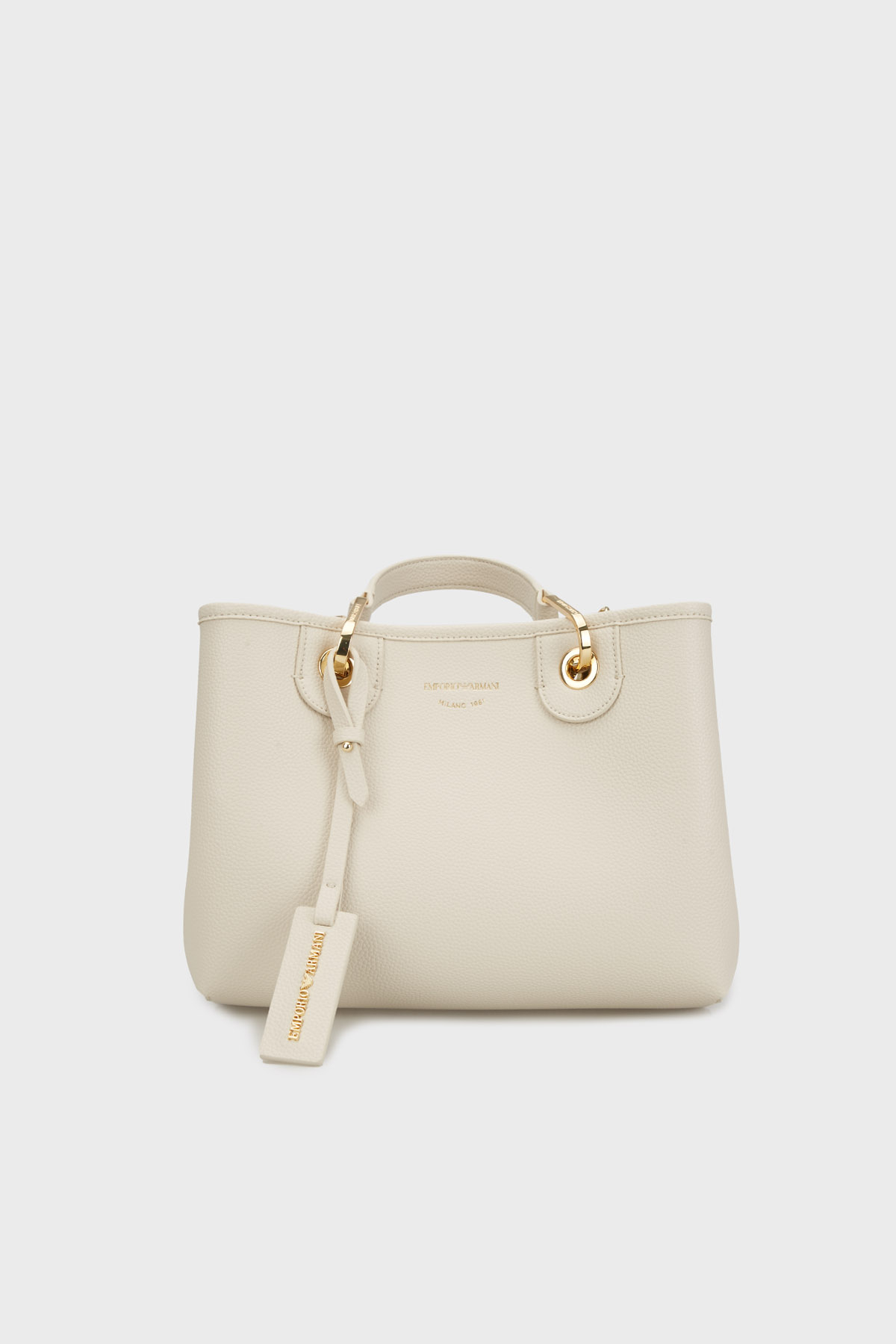 Emporio Armani Logolu Çıkarılabilir Omuz Askılı Kadın Çanta EW000361 AF12036 M1051 KREM