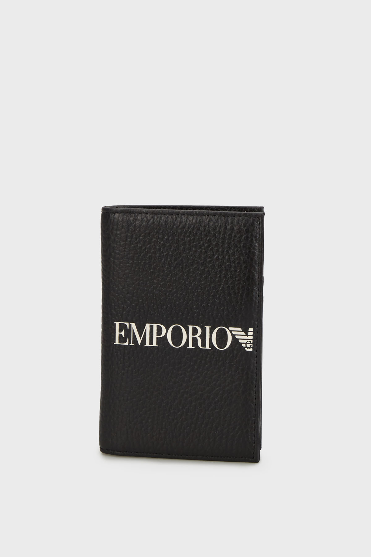 Emporio Armani Logolu Deri Erkek Kartlık EM003592 AF19355 UC001 SİYAH