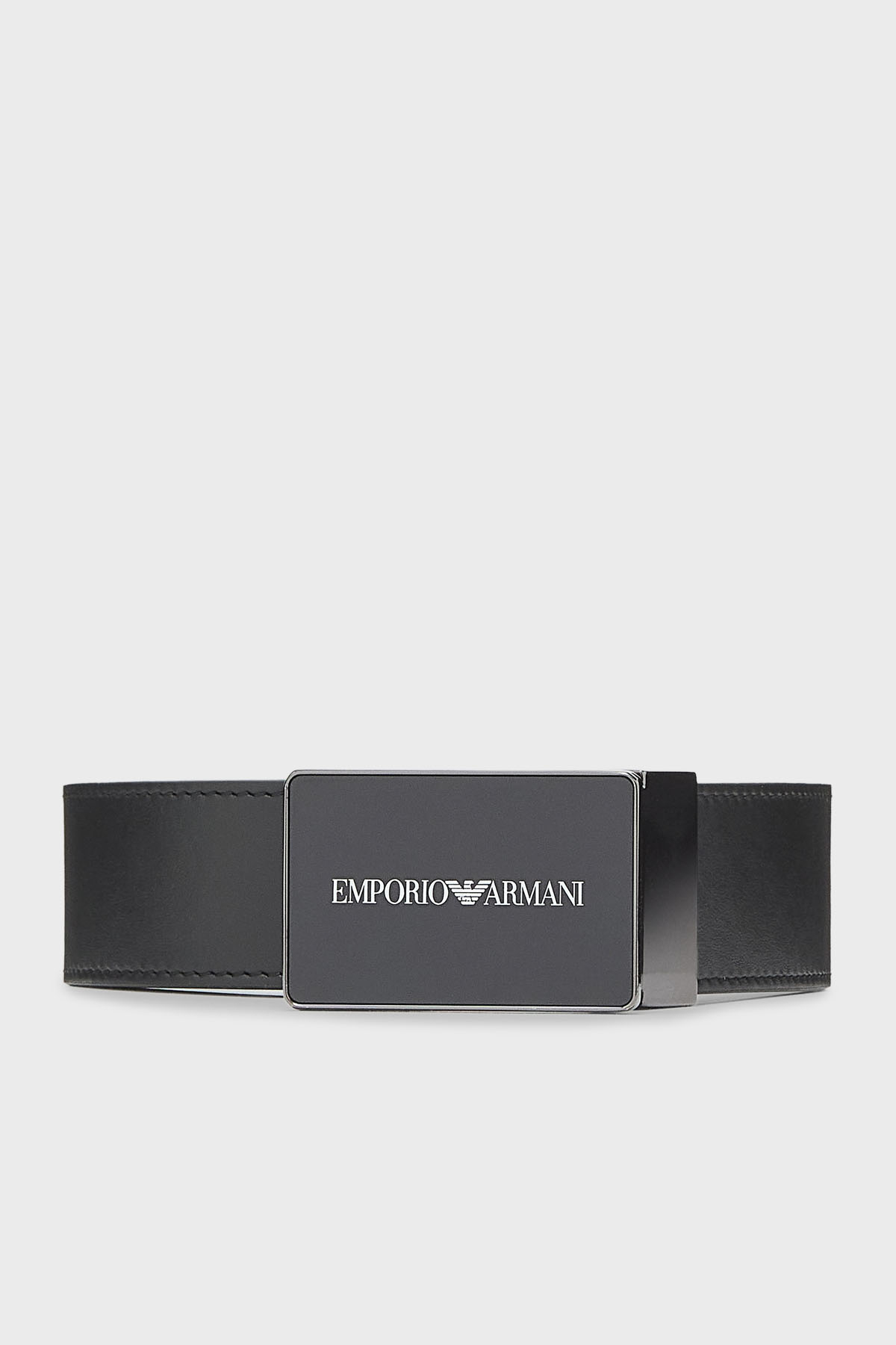 Emporio Armani Logolu Deri Erkek Kemer EM005824 AF25470 UC001 SİYAH