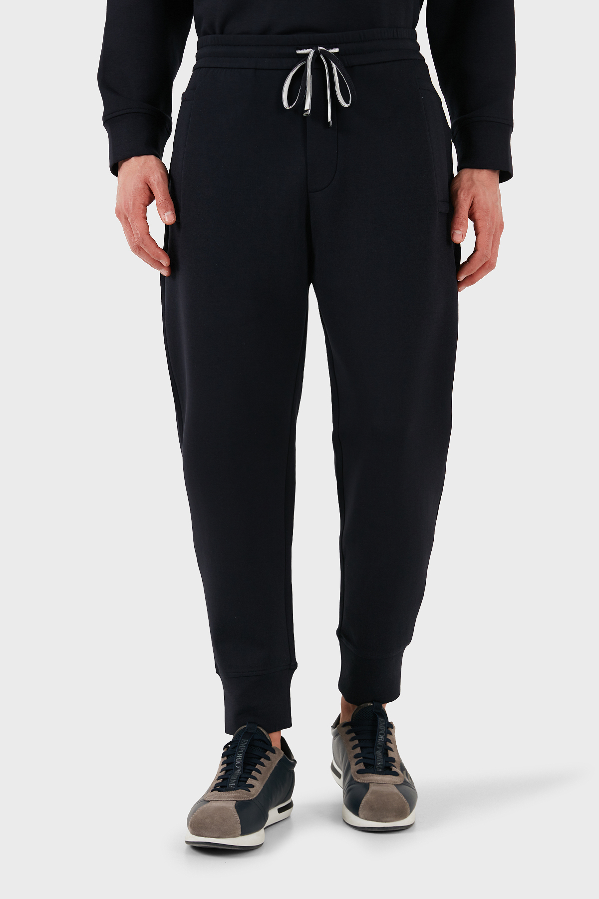 Emporio Armani Logolu Elastik Bel Bantlı Regular Fit Jogger Erkek Pantolon 8N1P92 1JHSZ 0920 LACİVERT