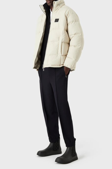Emporio Armani Su ve Rüzgar Geçirmez Regular Fit Gizli Kapüşonlu