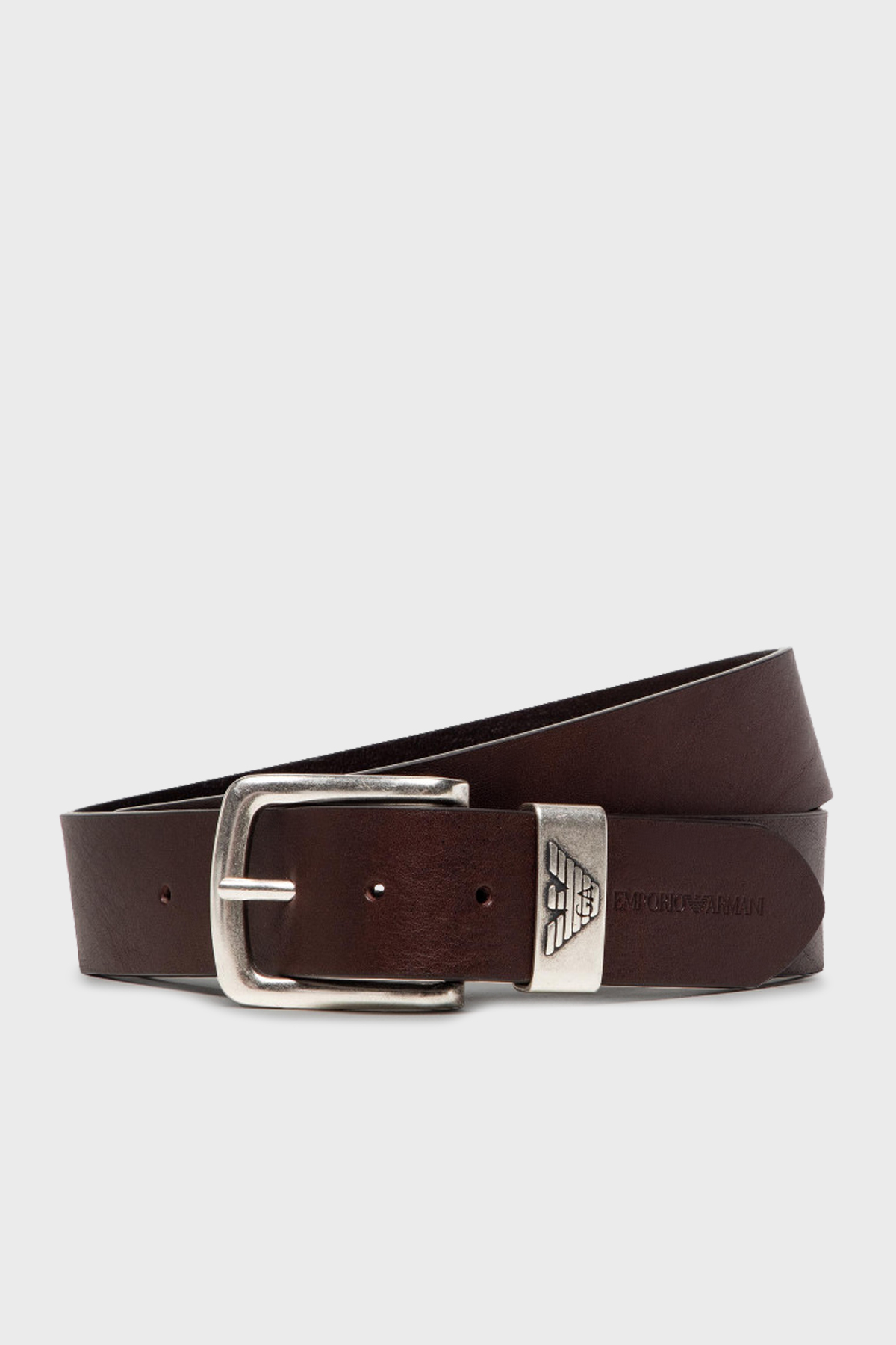 Emporio Armani Logolu Hakiki Deri Erkek Kemer Y4S201 YDD6G 80005 KAHVE