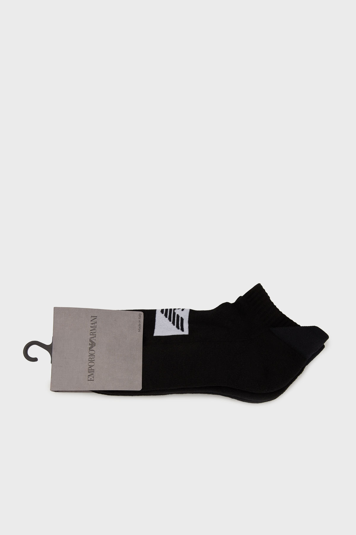 Emporio Armani Logolu Pamuklu 2 Pack Erkek Çorap EM003751 AF18263 MC005 SİYAH
