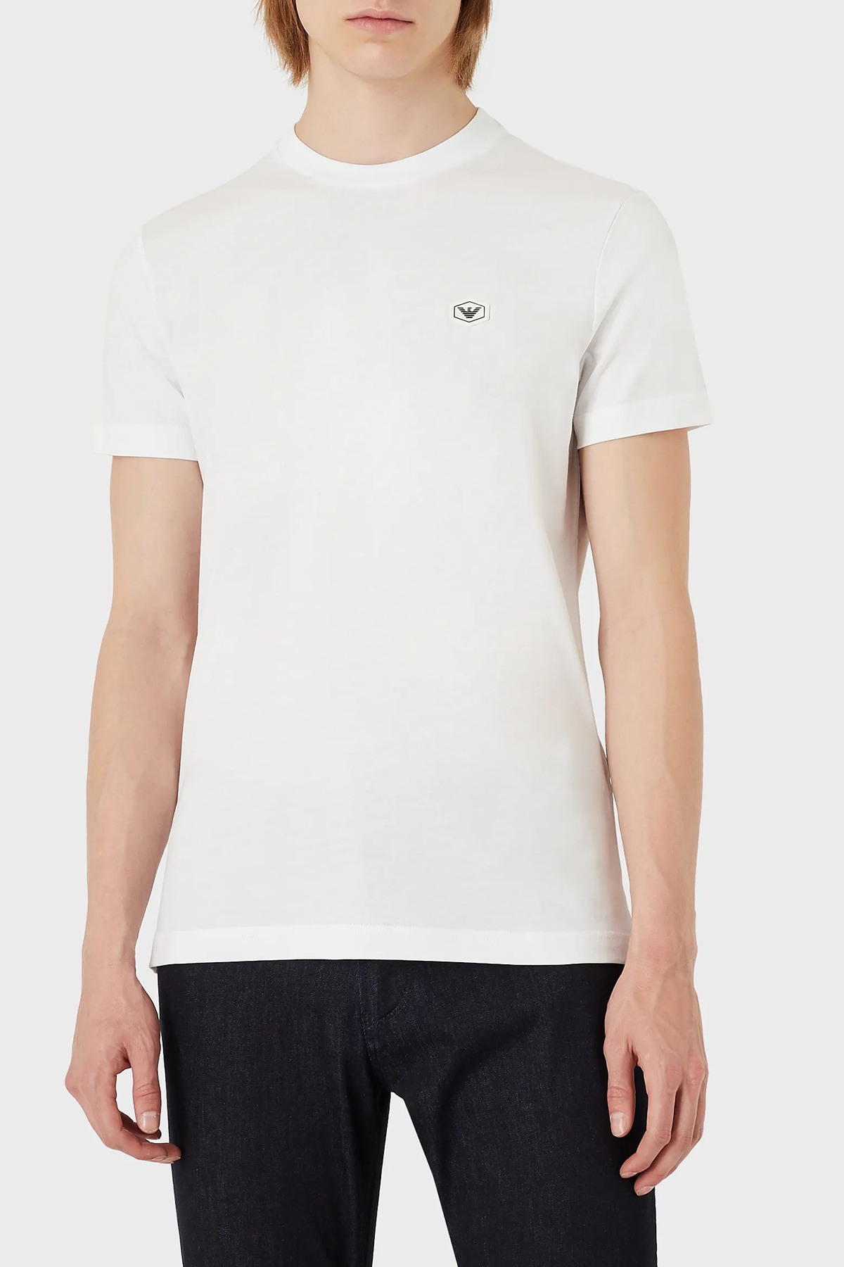 Emporio Armani Logolu Regular Fit Bisiklet Yaka % 100 Pamuk Erkek T Shirt 8N1TQ6 1JRGZ 0100 BEYAZ