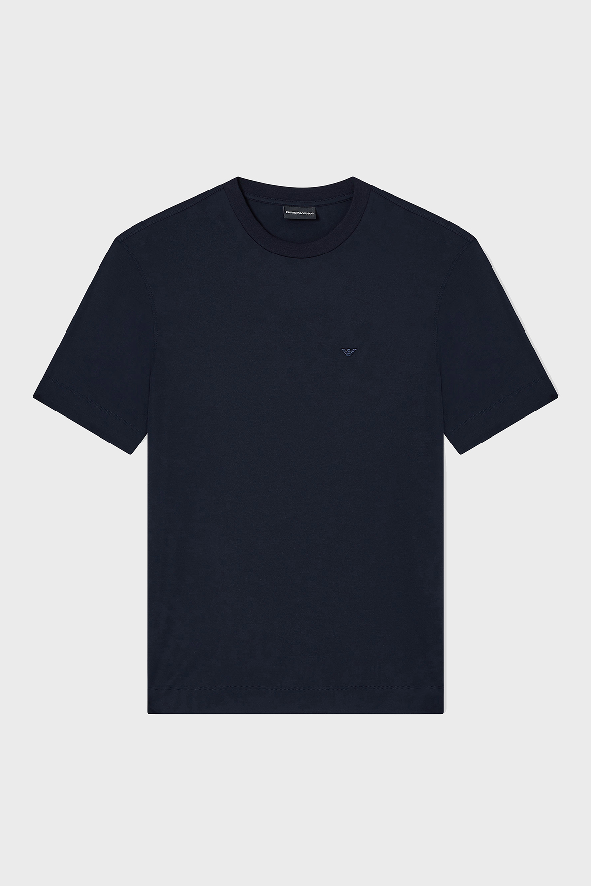 Emporio Armani Logolu Regular Fit Bisiklet Yaka Erkek T Shirt EM002996 AF13721 UB118 LACİVERT