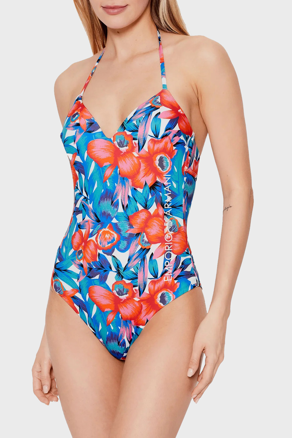 Emporio Armani Logolu Sırt Detaylı Kadın Mayo S 262642 2R300 75810 FUŞYA