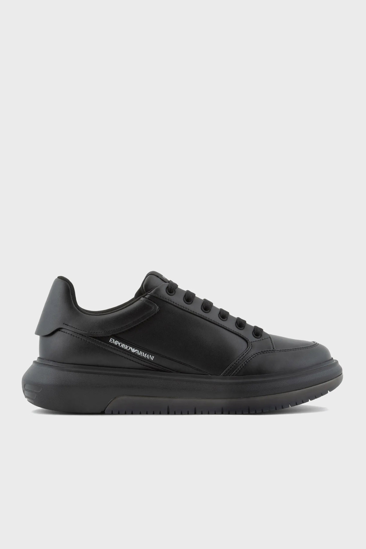Emporio Armani Logolu Sneaker Erkek Ayakkabı EM003666 AF18226 UC001 SİYAH