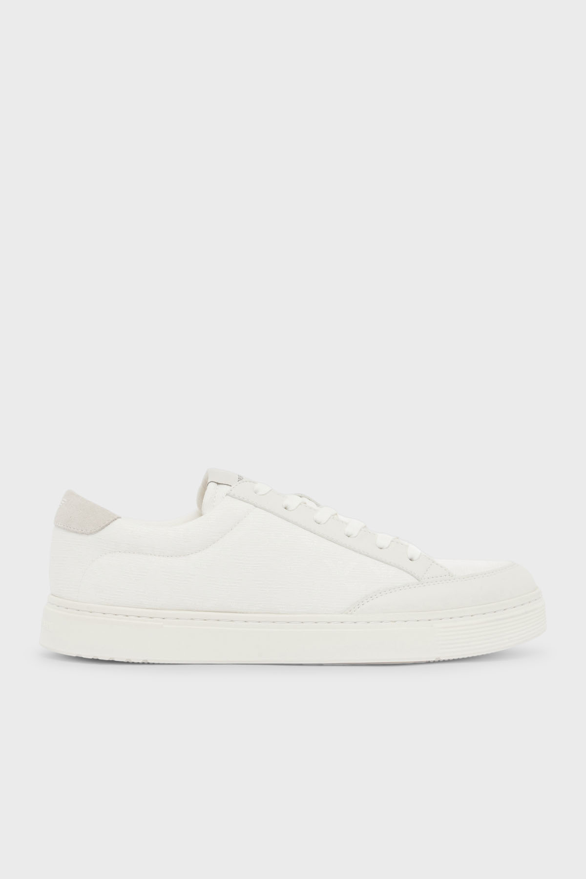 Emporio Armani Logolu Sneaker Erkek Ayakkabı EM004782 AF23199 M0172 Beyaz-Ekru