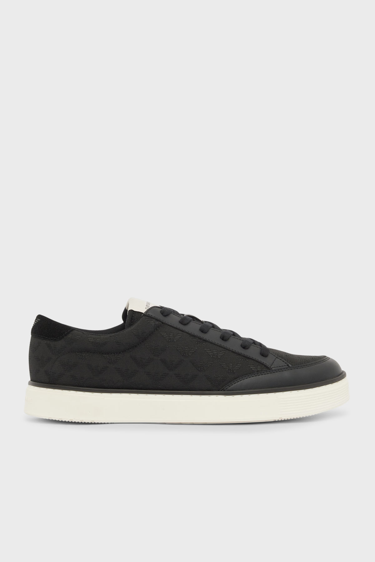 Emporio Armani Logolu Sneaker Erkek Ayakkabı EM004782 AF23199 MC406 SİYAH
