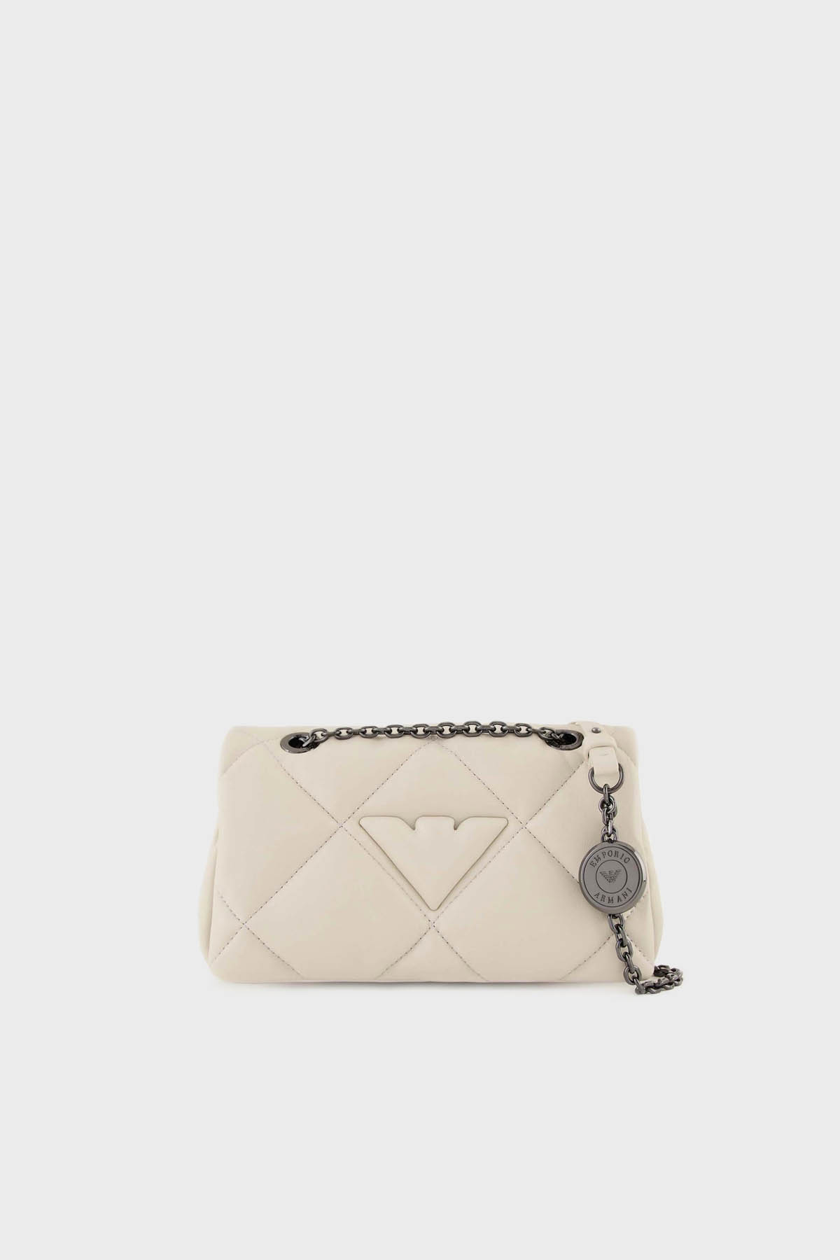 Emporio Armani Logolu Zincir Askılı Kadın Çanta Y3C041 YWJ8I 80011 BEYAZ