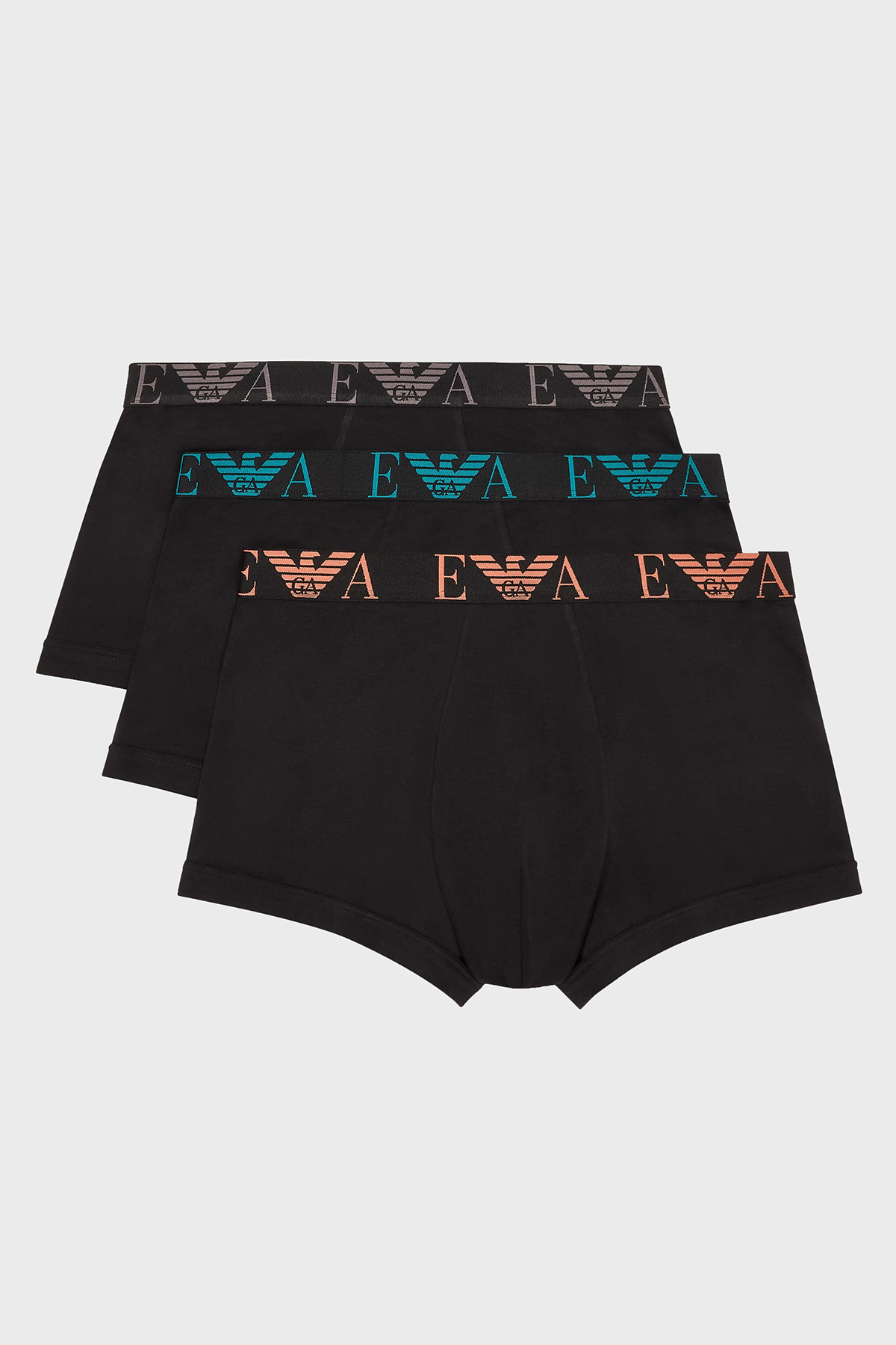 Emporio Armani Monogram Logolu Streç Pamuklu 3 Pack Erkek Boxer EM000259 AF10778 MC061 SİYAH