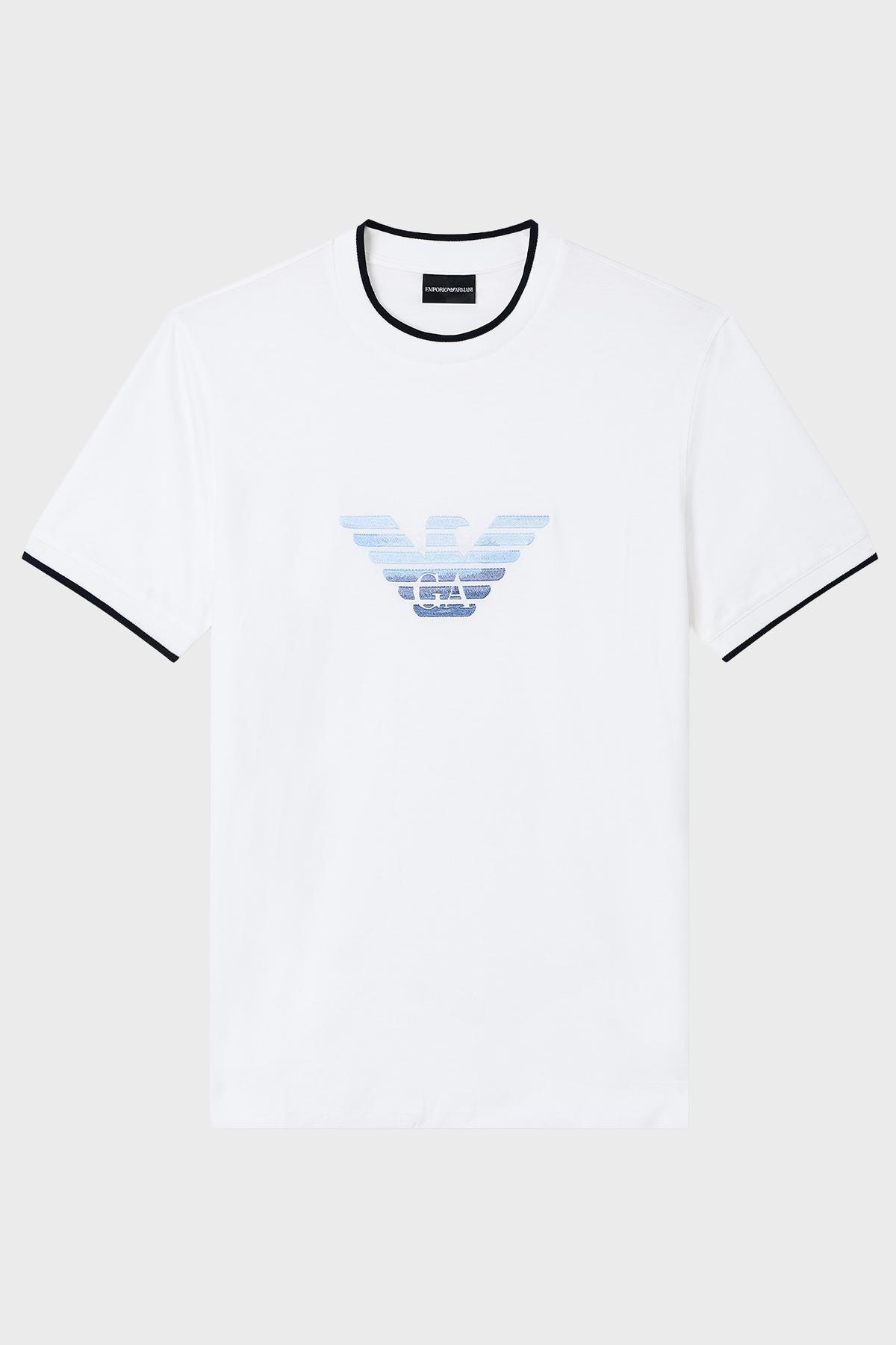 Emporio Armani Pamuk Karışımlı Slim Fit Bisiklet Yaka Erkek T Shirt EM005271 AF10017 U0003 BEYAZ