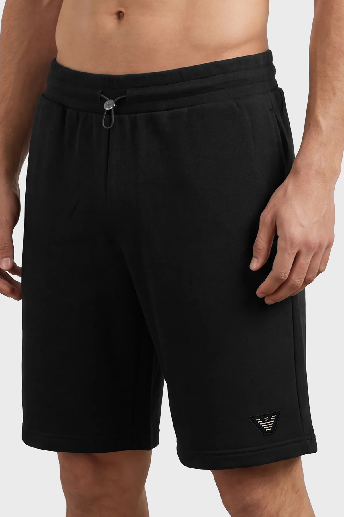 Emporio Armani Pamuk ve Modal Karışımlı Normal Bel Erkek Short EM000495 AF19060 UC001 SİYAH