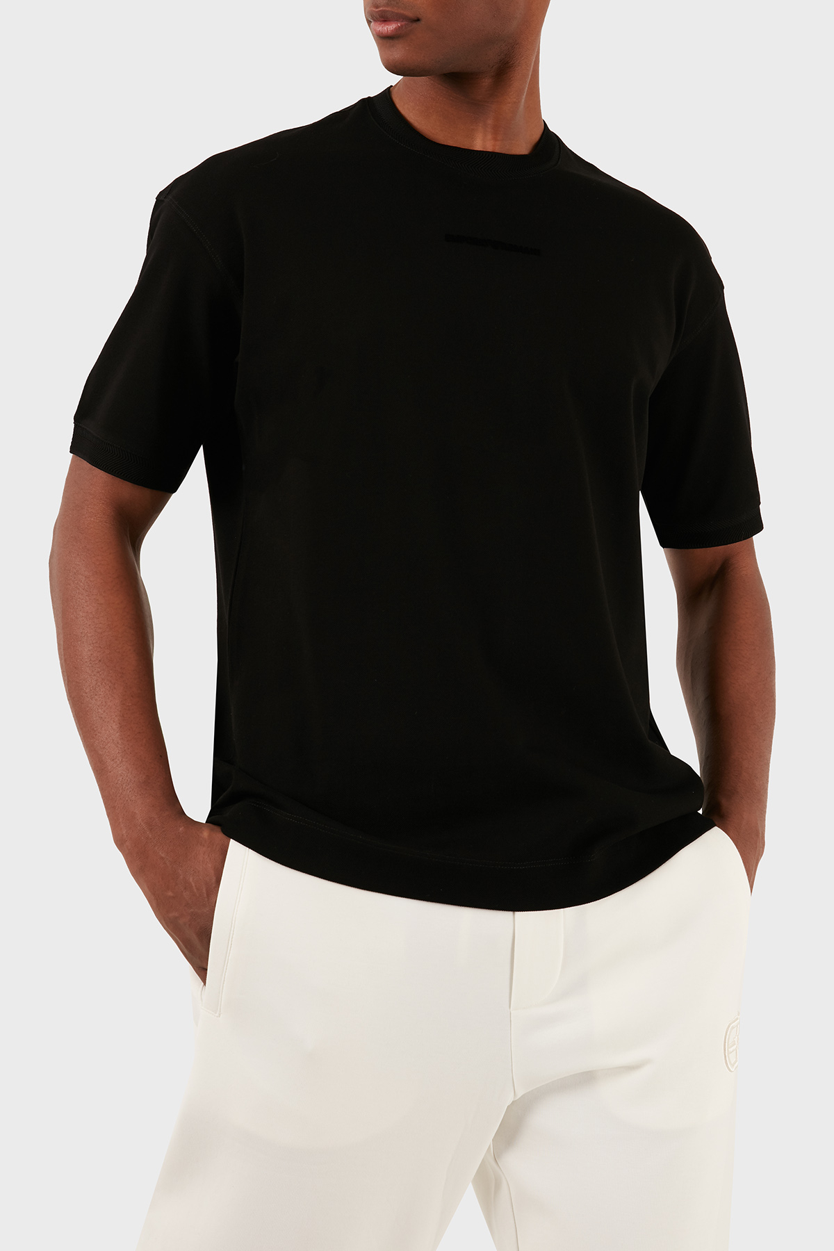Emporio Armani Pamuklu Bisiklet Yaka Regular Fit Erkek T Shirt 3D1TC8 1JTKZ 0999 SİYAH