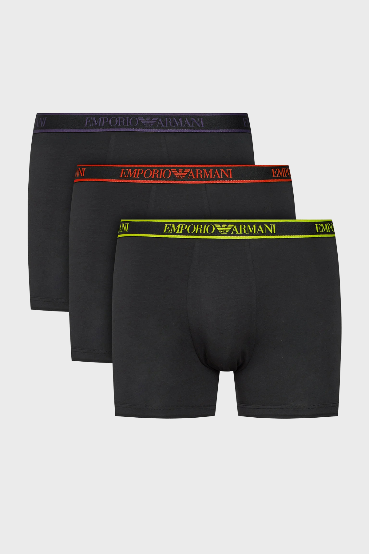 Emporio Armani Pamuklu Esnek 3 Pack Erkek Boxer 111473 3F717 29821 SİYAH