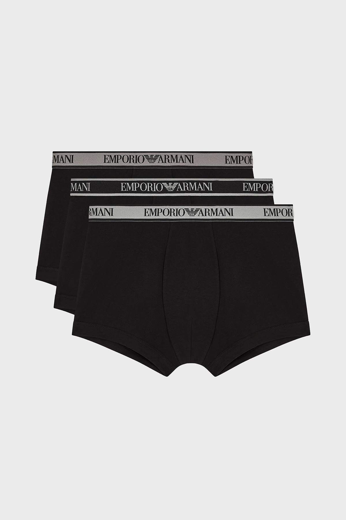 Emporio Armani Pamuklu Logolu 3 Pack Erkek Boxer EM000259 AF20669 MC061 SİYAH