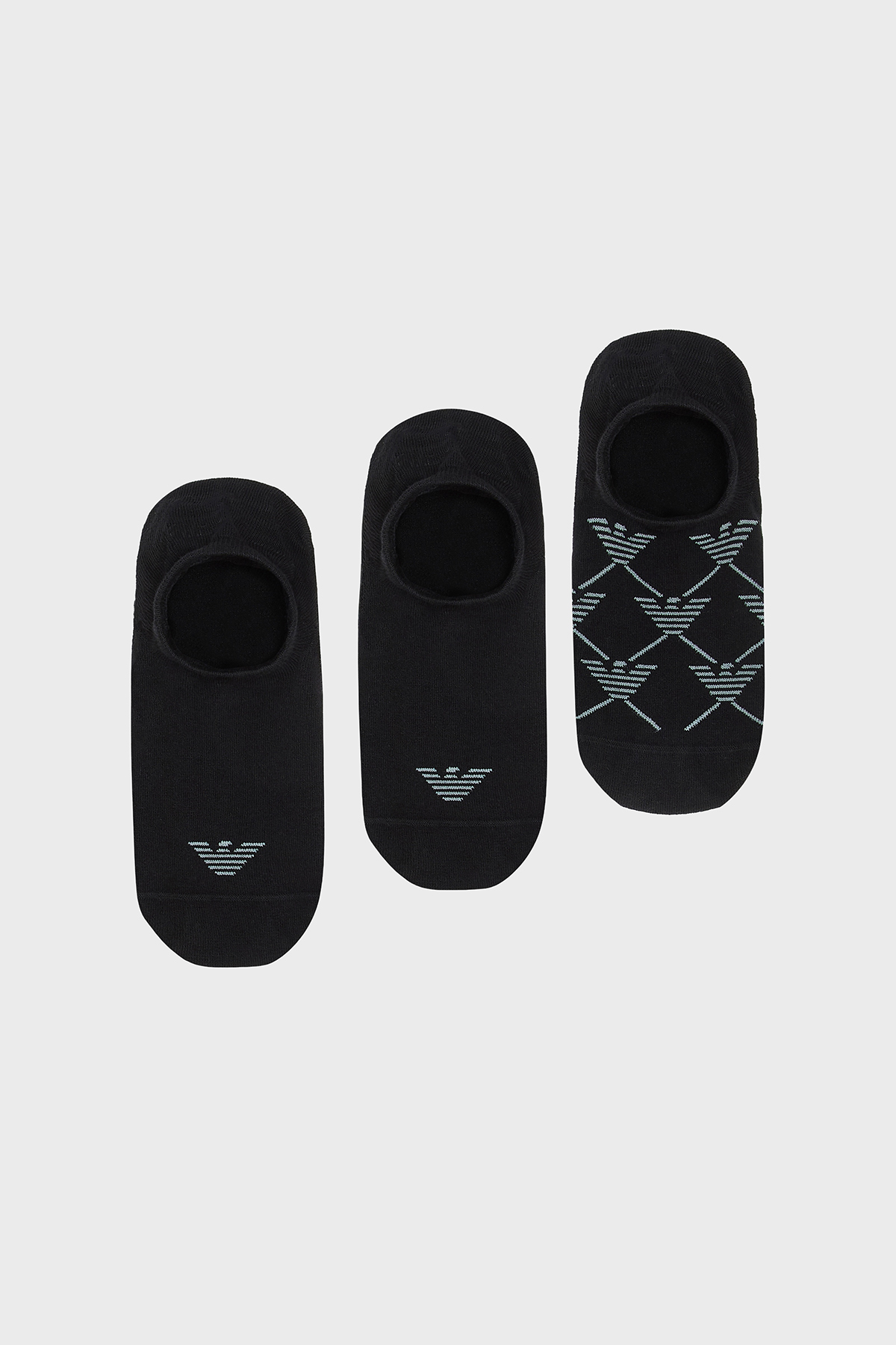 Emporio Armani Pamuklu Logolu 3 Pack Erkek Çorap EM000548 AF20653 MC061 SİYAH