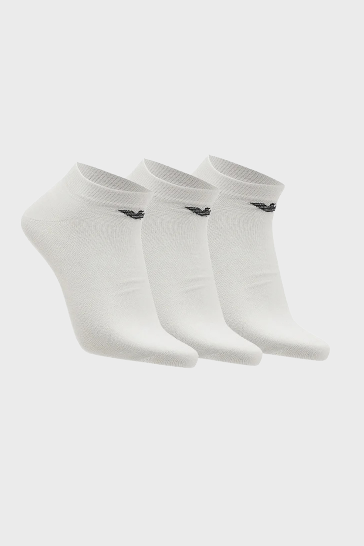 Emporio Armani Pamuklu Logolu 3 Pack Erkek Çorap EM000550 AF14446 M0066 BEYAZ