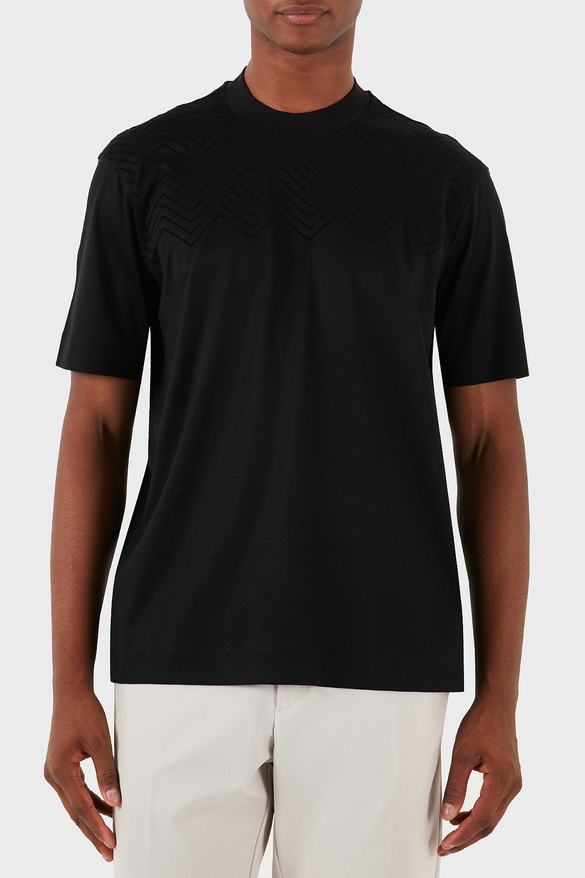 Emporio Armani Pamuklu Logolu Regular Fit Bisiklet Yaka Erkek T Shirt 6D1T91 1JOSZ 0999 SİYAH