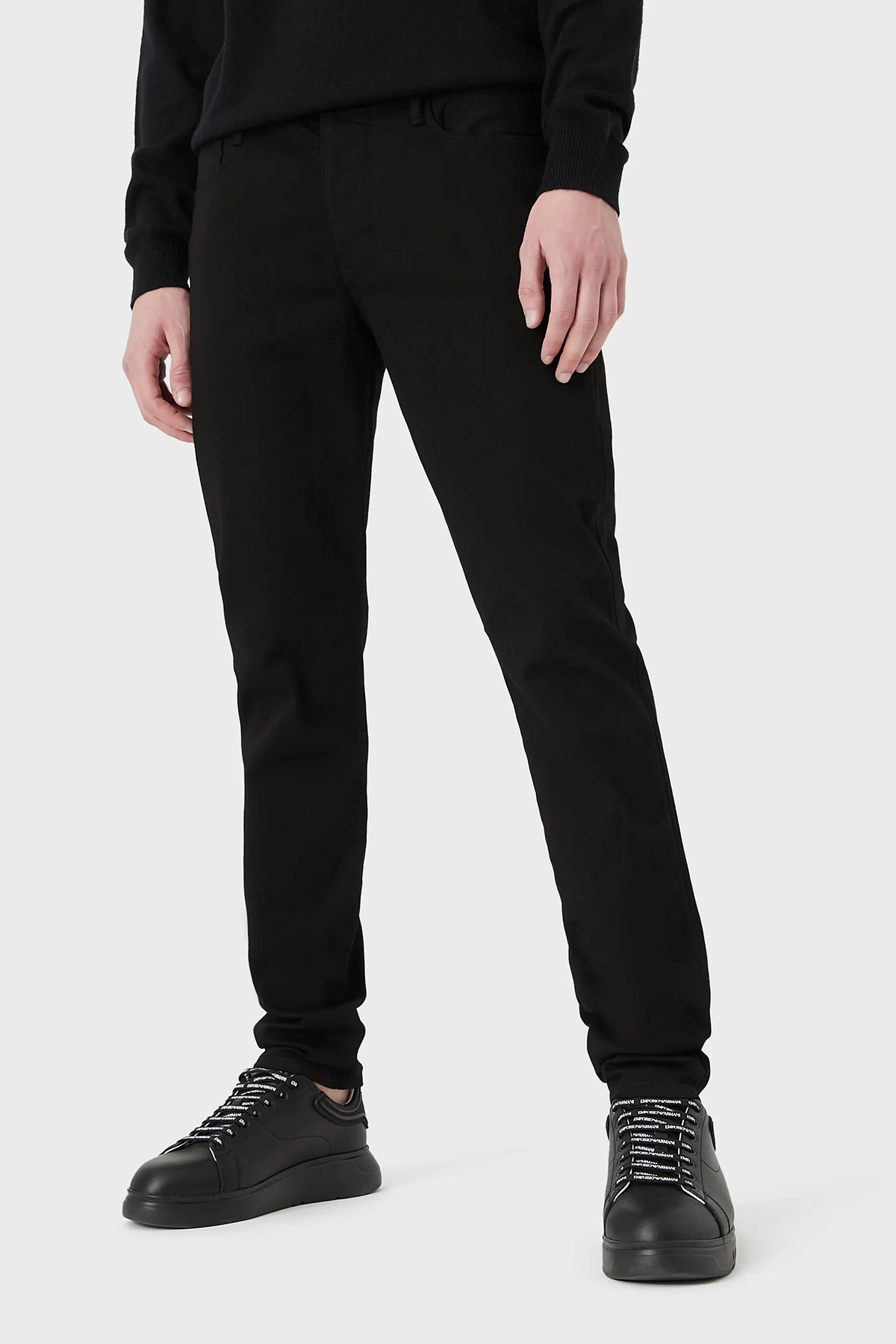 Emporio Armani Pamuklu Normal Bel Slim Fit Jeans Erkek Kot Pantolon 8N1J11 1DHDZ 0005 SİYAH
