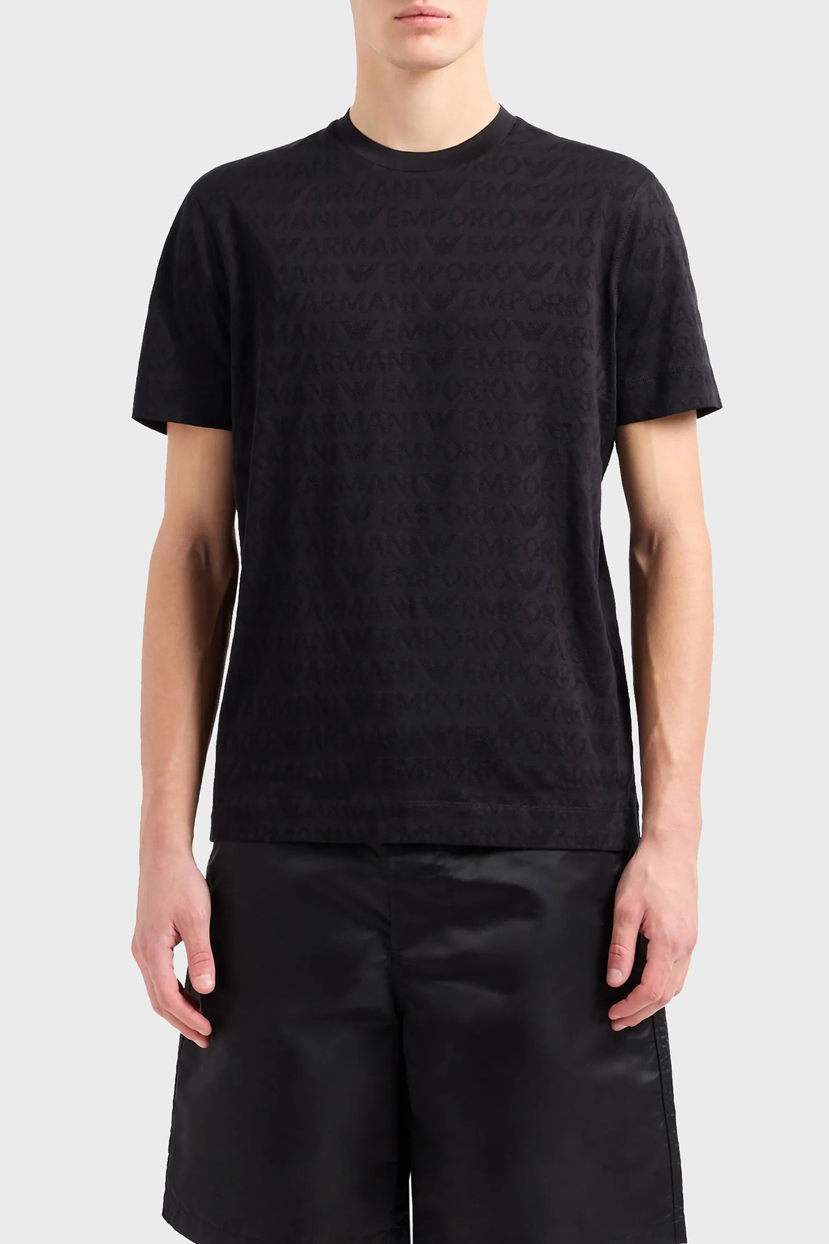 Emporio Armani Pamuklu Regular Fit Bisiklet Yaka Erkek T Shirt 3D1TH5 1JORZ 0999 SİYAH