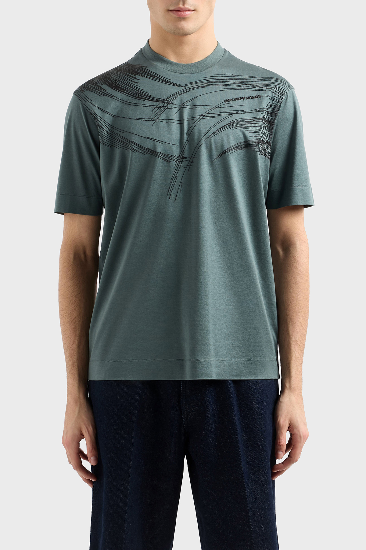 Emporio Armani Pamuklu Regular Fit Bisiklet Yaka Erkek T Shirt EM001023 AF13747 M9056 MİNT