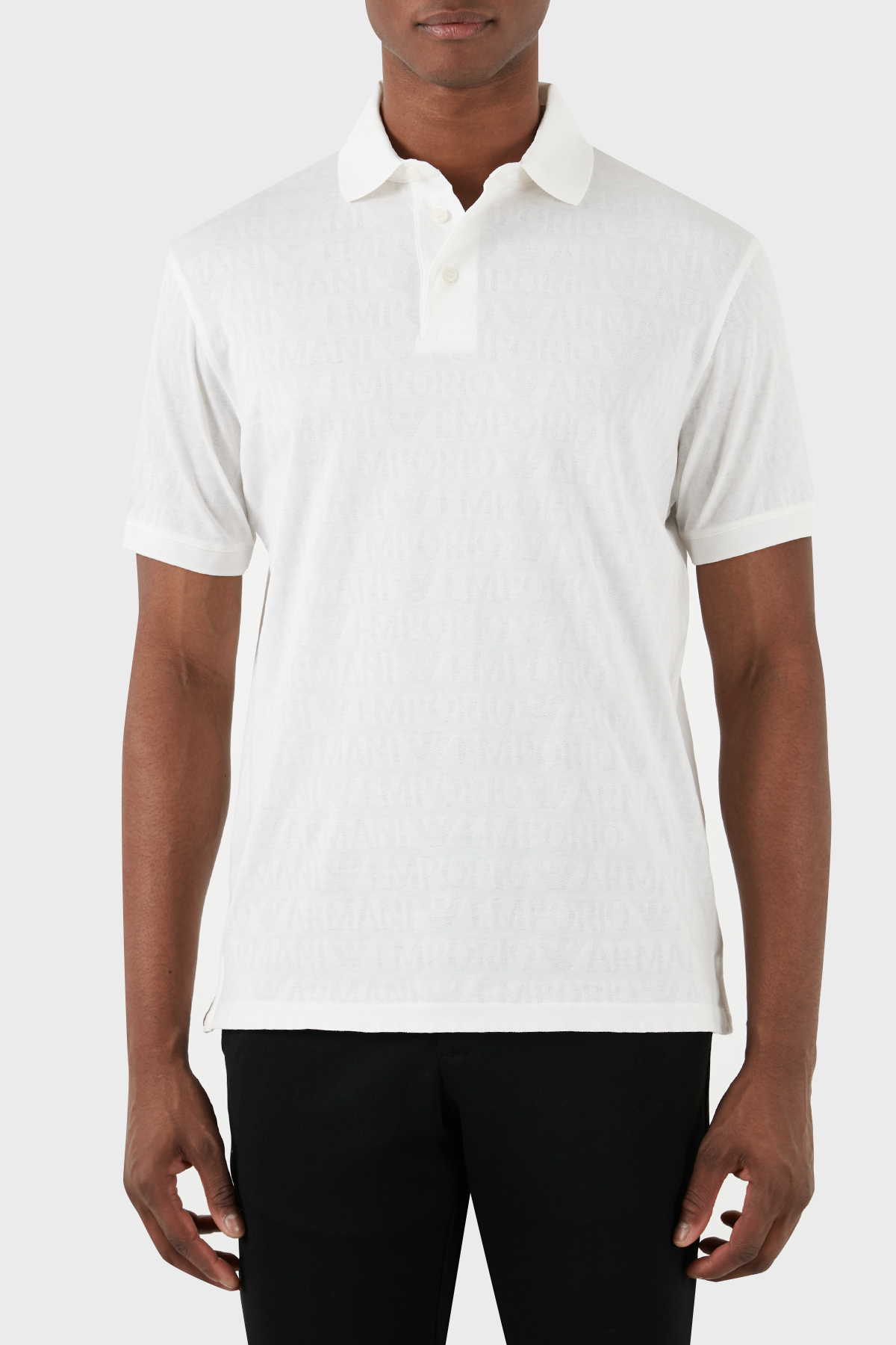 Emporio Armani Pamuklu Regular Fit Erkek Polo Yaka T Shirt 3D1FM8 1JORZ 0101 BEYAZ