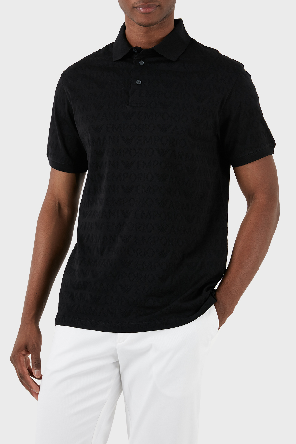 Emporio Armani Pamuklu Regular Fit Erkek Polo Yaka T Shirt 3D1FM8 1JORZ 0999 SİYAH