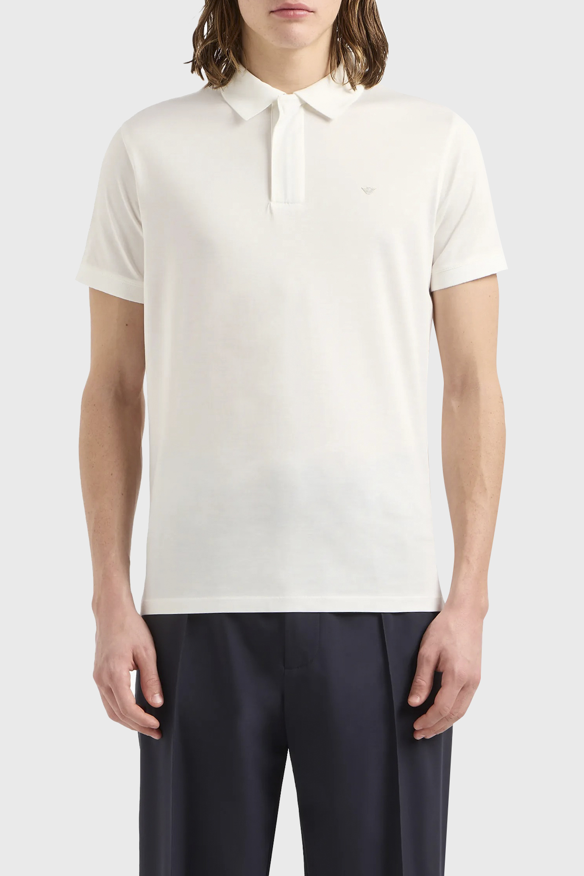 Emporio Armani Pamuklu Regular Fit Erkek Polo Yaka T Shirt EM000080 AF10094 U0011 BEYAZ