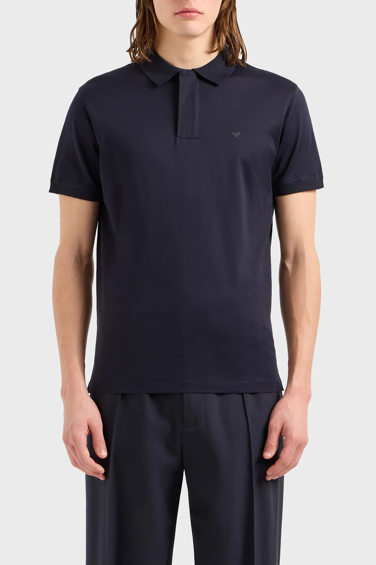 Emporio Armani Pamuklu Regular Fit Erkek Polo Yaka T Shirt EM000080 AF10094 UB118 LACİVERT