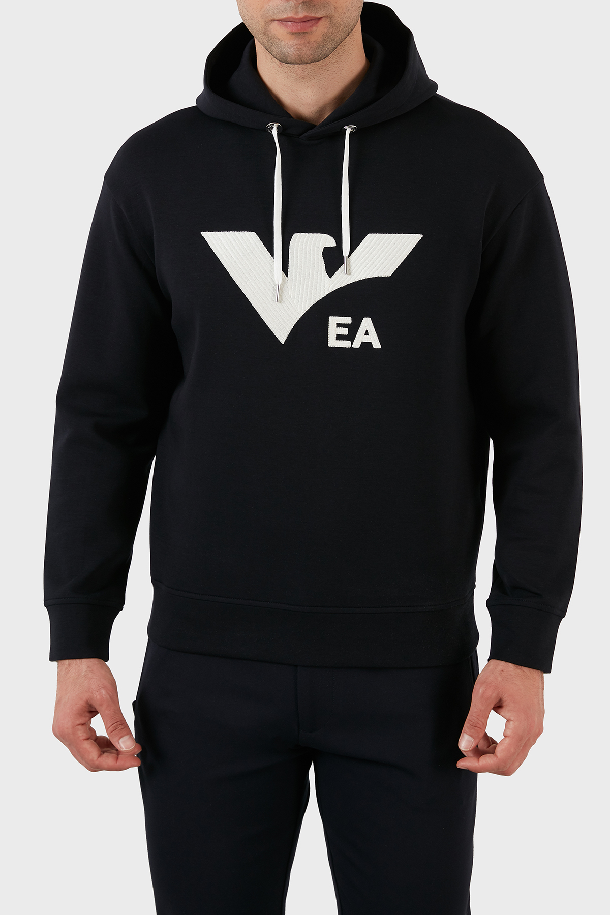 Emporio Armani Pamuklu Regular Fit Kapüşonlu Erkek Sweat 3L1MCS 1JHSZ 0920 LACİVERT