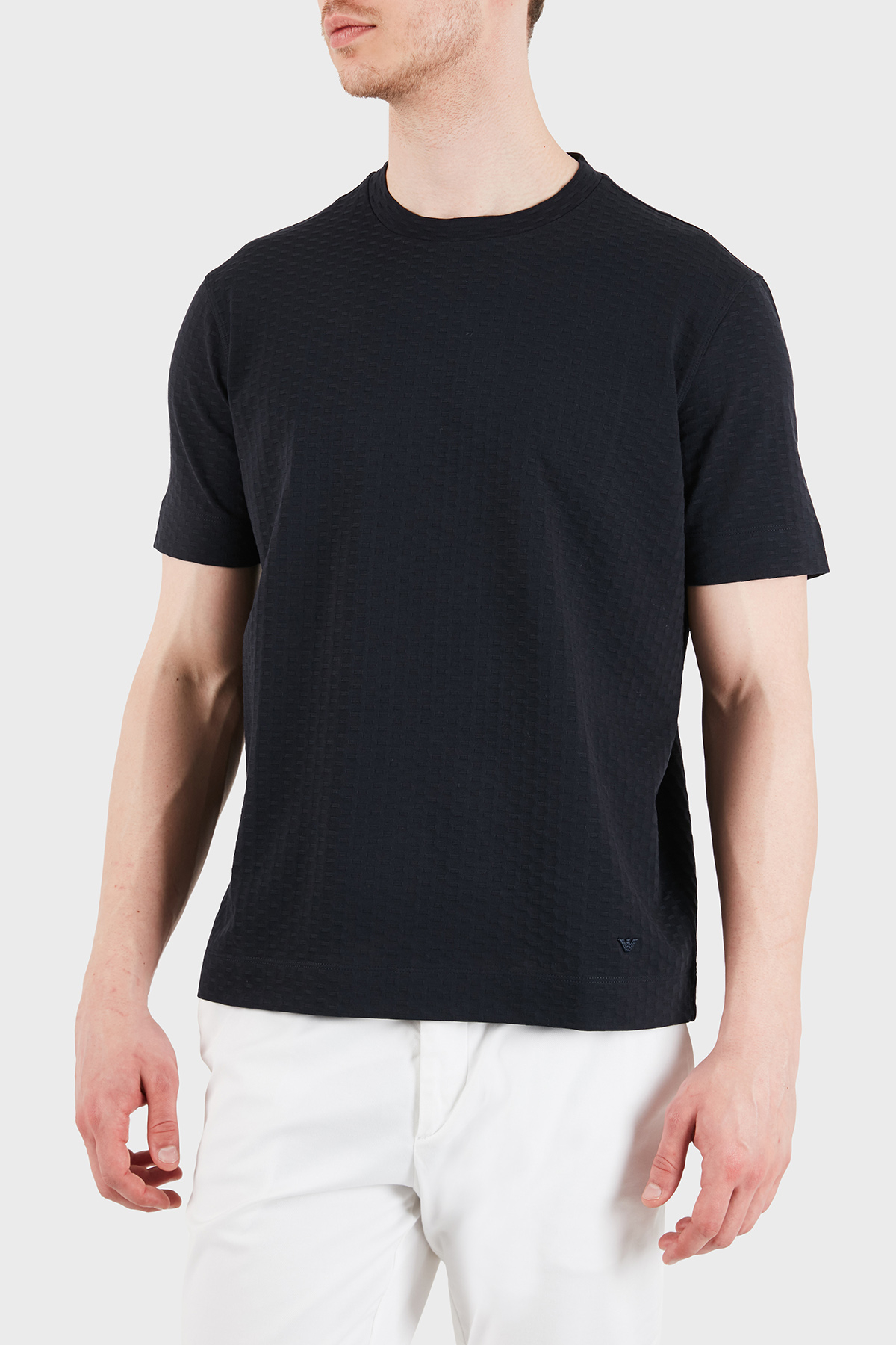 Emporio Armani Pamuklu Regular Fit Logolu Bisiklet Yaka Erkek T Shirt EM001289 AF10762 FB405 SİYAH