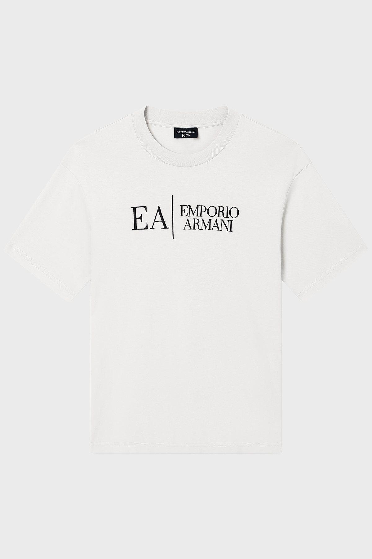 Emporio Armani Pamuklu Regular Fit Logolu Bisiklet Yaka Erkek T Shirt EM005551 AF25183 F0038 BEYAZ