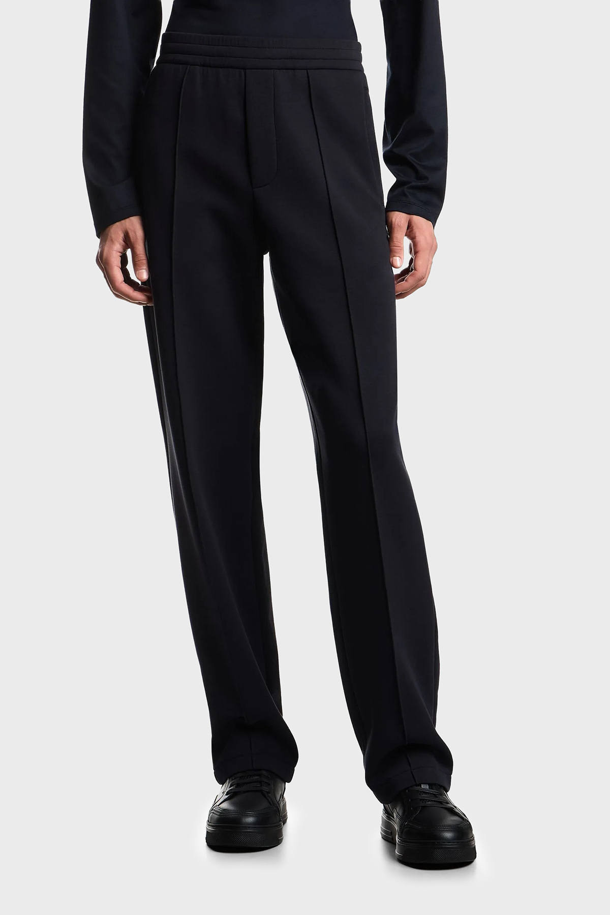 Emporio Armani Pamuklu Regular Fit Normal Bel Düz Paça Çimalı Erkek Pantolon EM004543 AF10013 UB118 LACİVERT