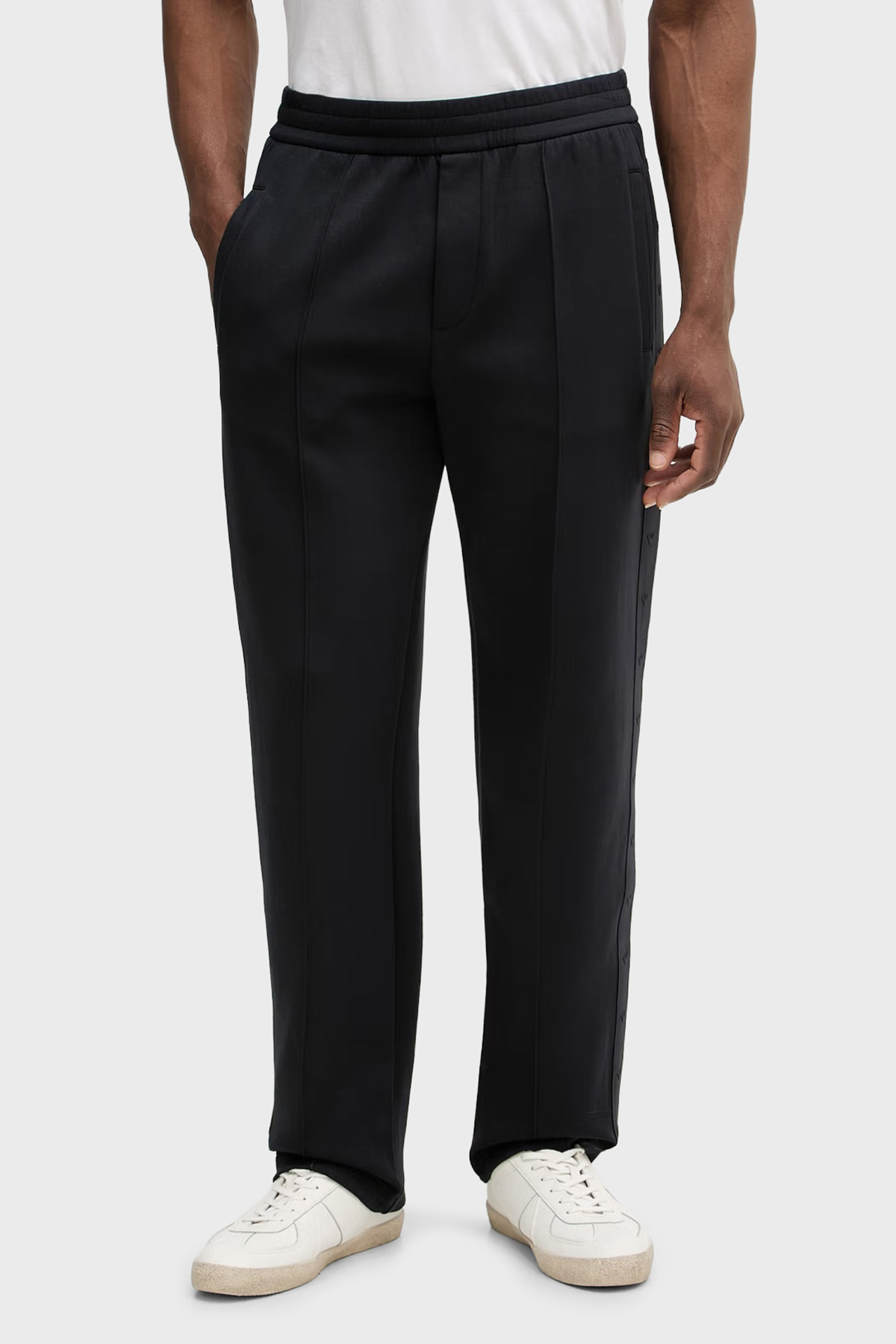 Emporio Armani Pamuklu Regular Fit Normal Bel Düz Paça Erkek Pantolon EM005223 AF10013 UC001 SİYAH