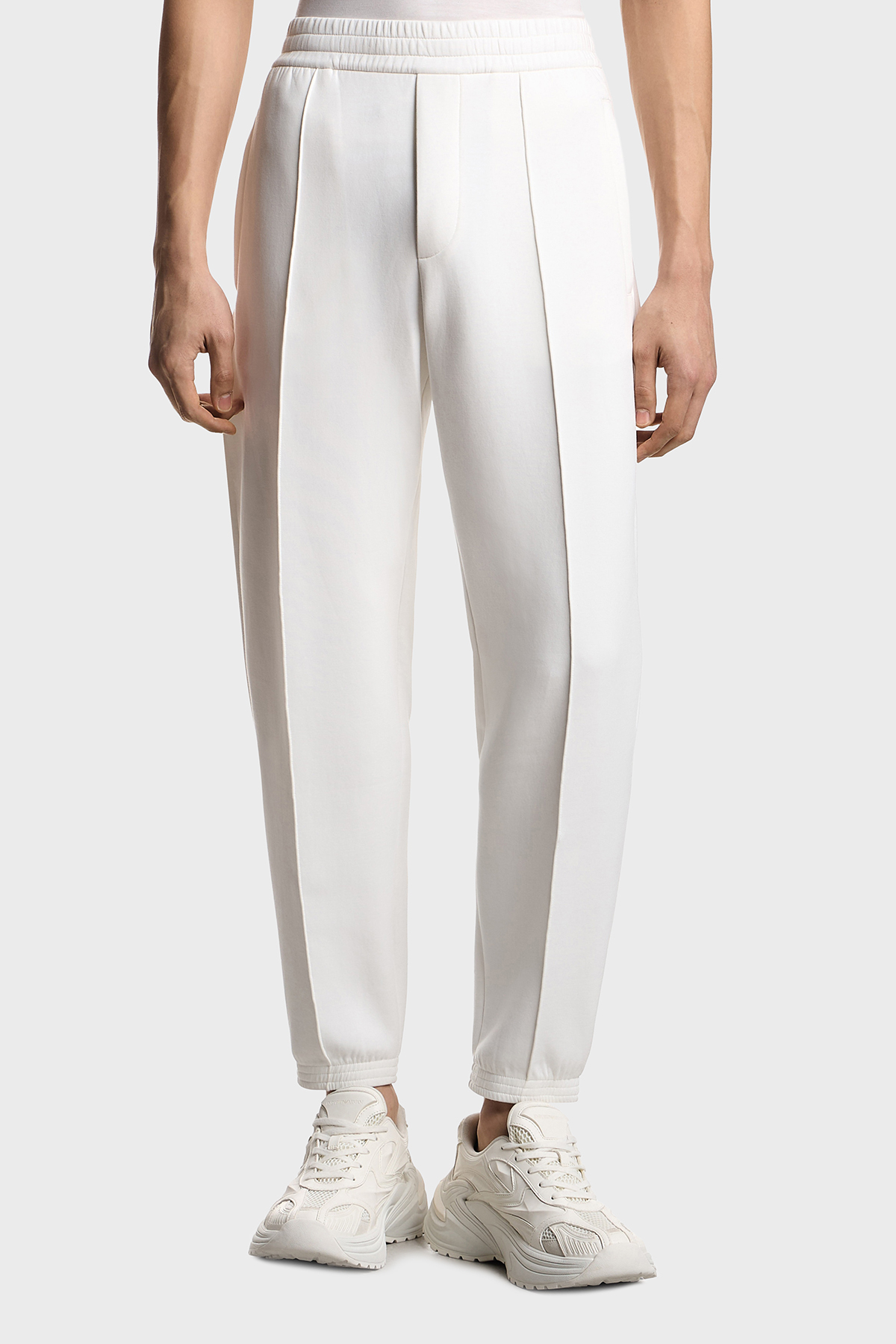 Emporio Armani Pamuklu Regular Fit Yüksek Bel Erkek Pantolon EM004542 AF10013 U0003 BEYAZ